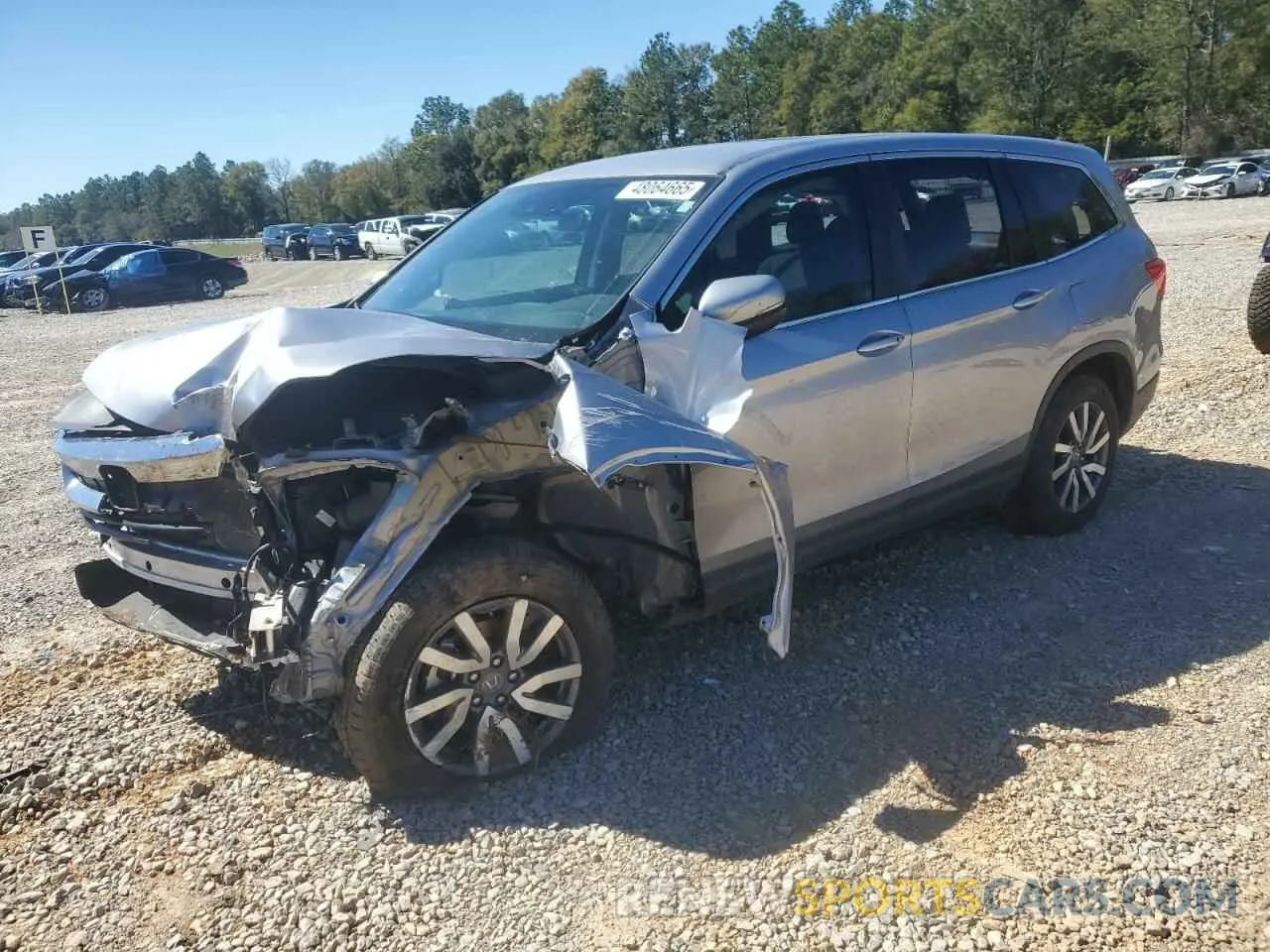 1 Photograph of a damaged car 5FNYF6H32MB023256 HONDA PILOT 2021