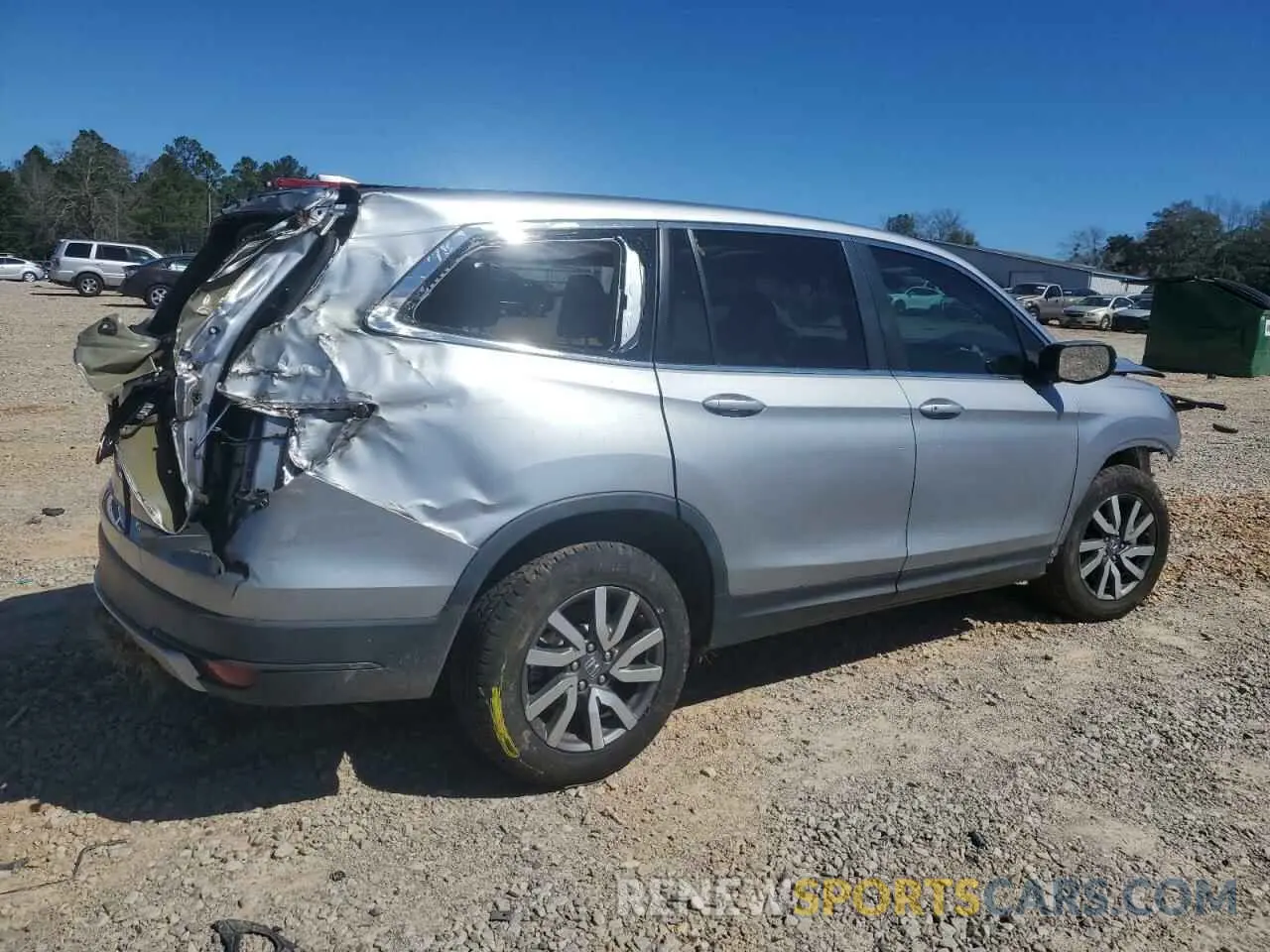 3 Photograph of a damaged car 5FNYF6H32MB023256 HONDA PILOT 2021