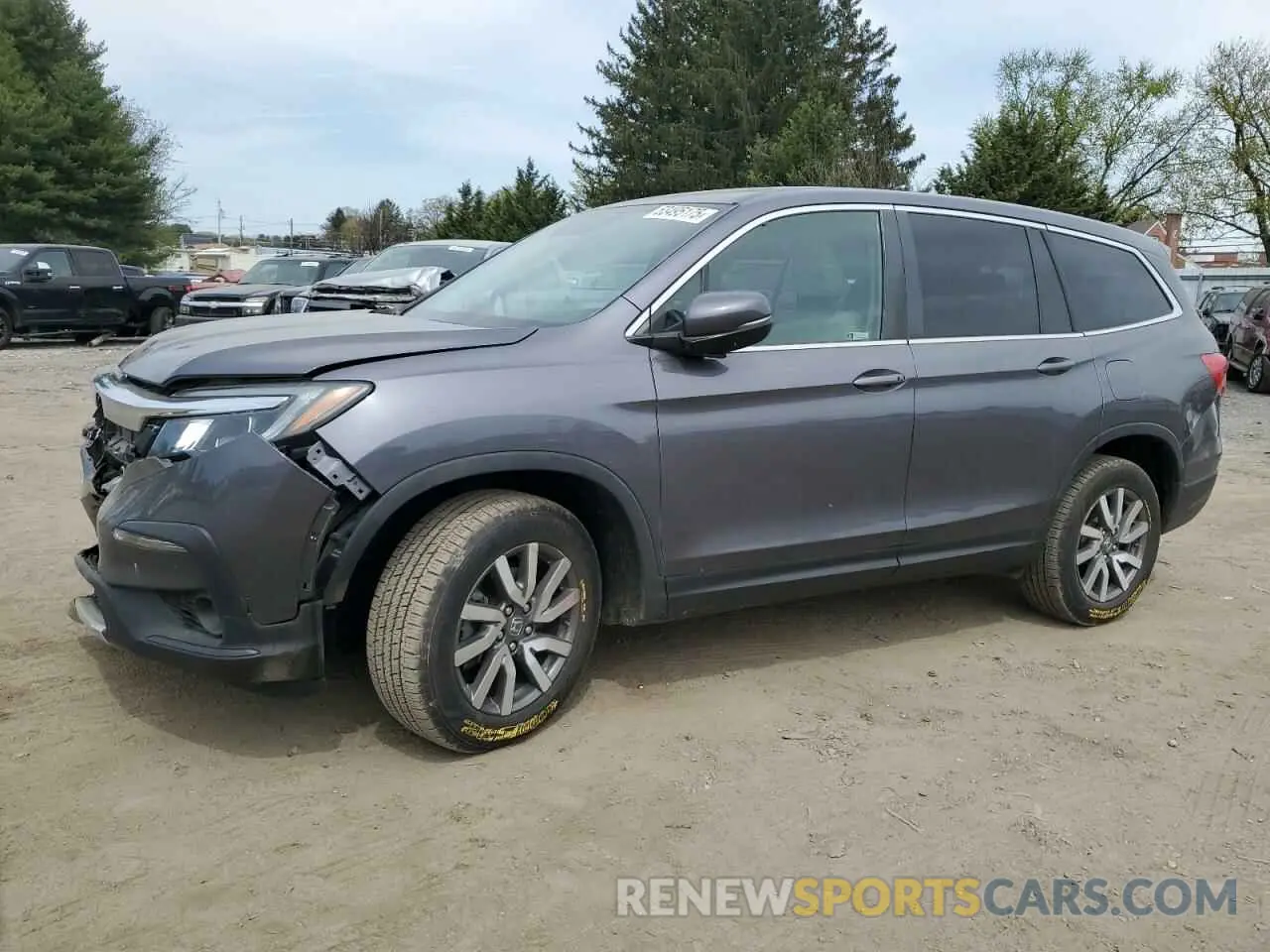 1 Photograph of a damaged car 5FNYF6H32MB038839 HONDA PILOT 2021