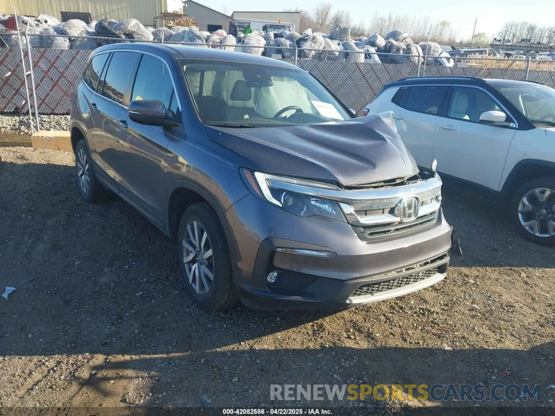 1 Photograph of a damaged car 5FNYF6H39MB008253 HONDA PILOT 2021