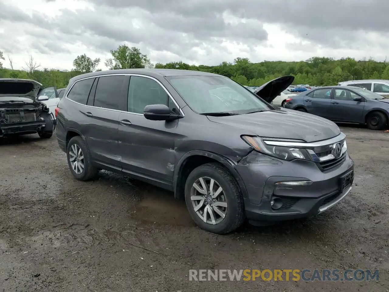 4 Photograph of a damaged car 5FNYF6H39MB032097 HONDA PILOT 2021