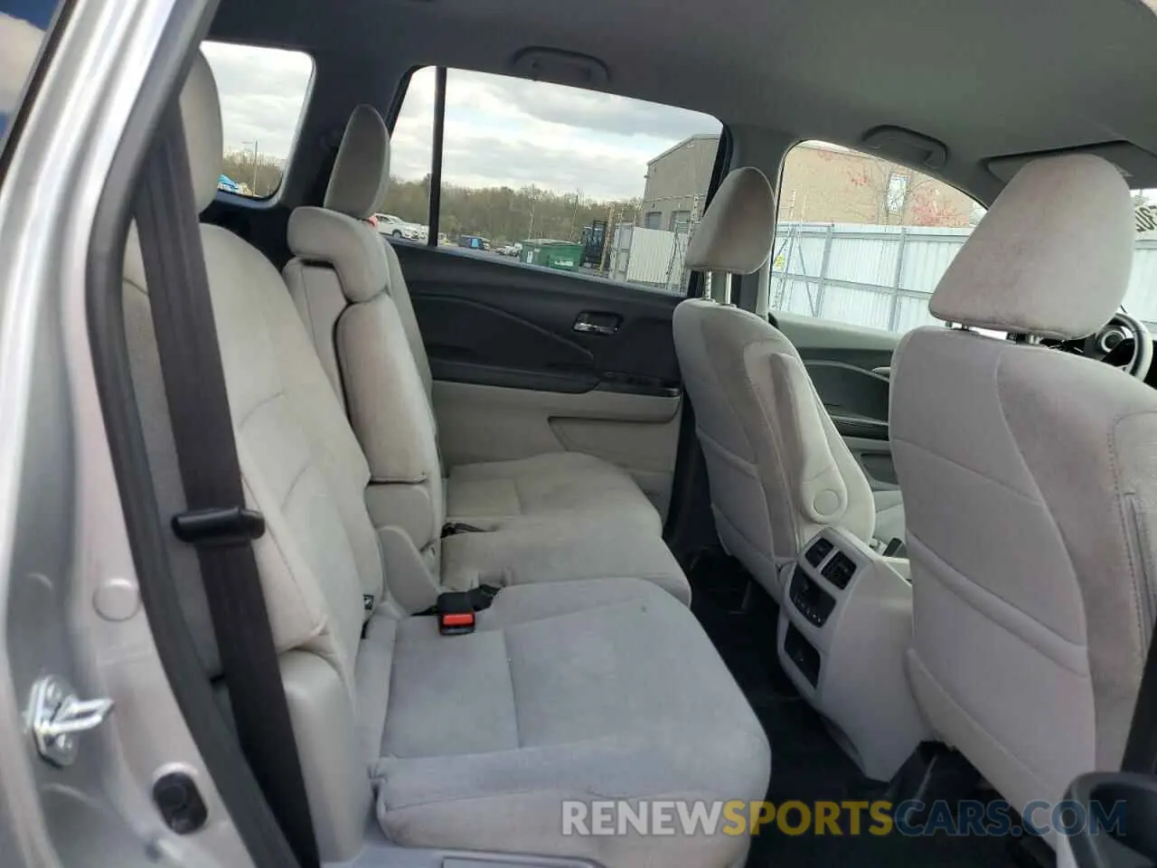 10 Photograph of a damaged car 5FNYF6H39MB065181 HONDA PILOT 2021