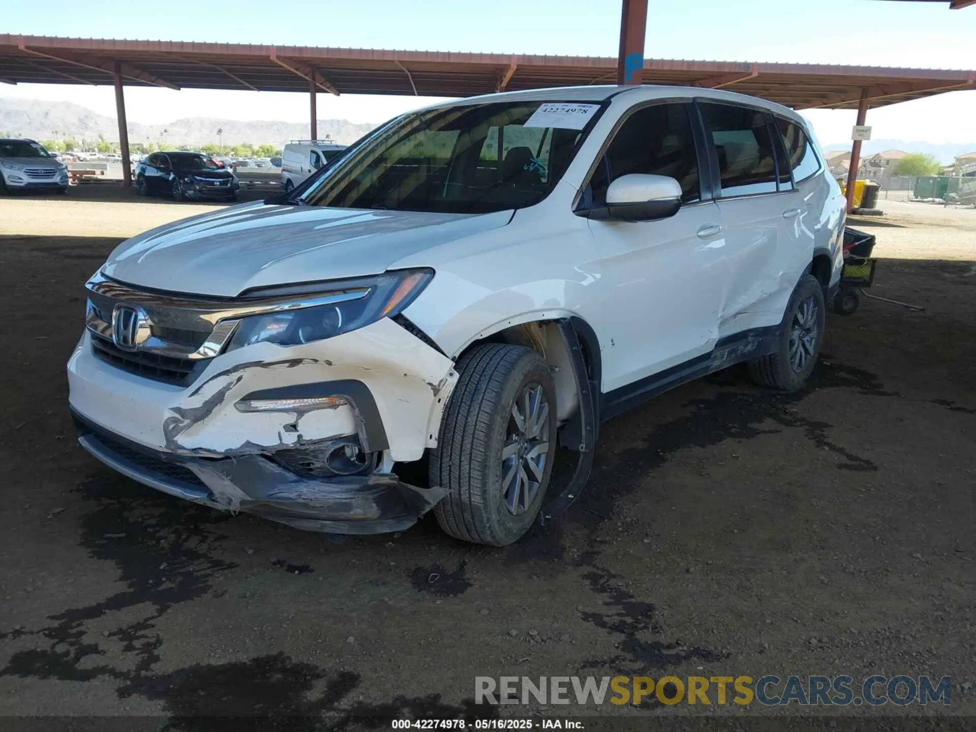 2 Photograph of a damaged car 5FNYF6H39MB075483 HONDA PILOT 2021