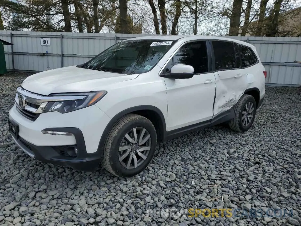 1 Photograph of a damaged car 5FNYF6H50MB101275 HONDA PILOT 2021