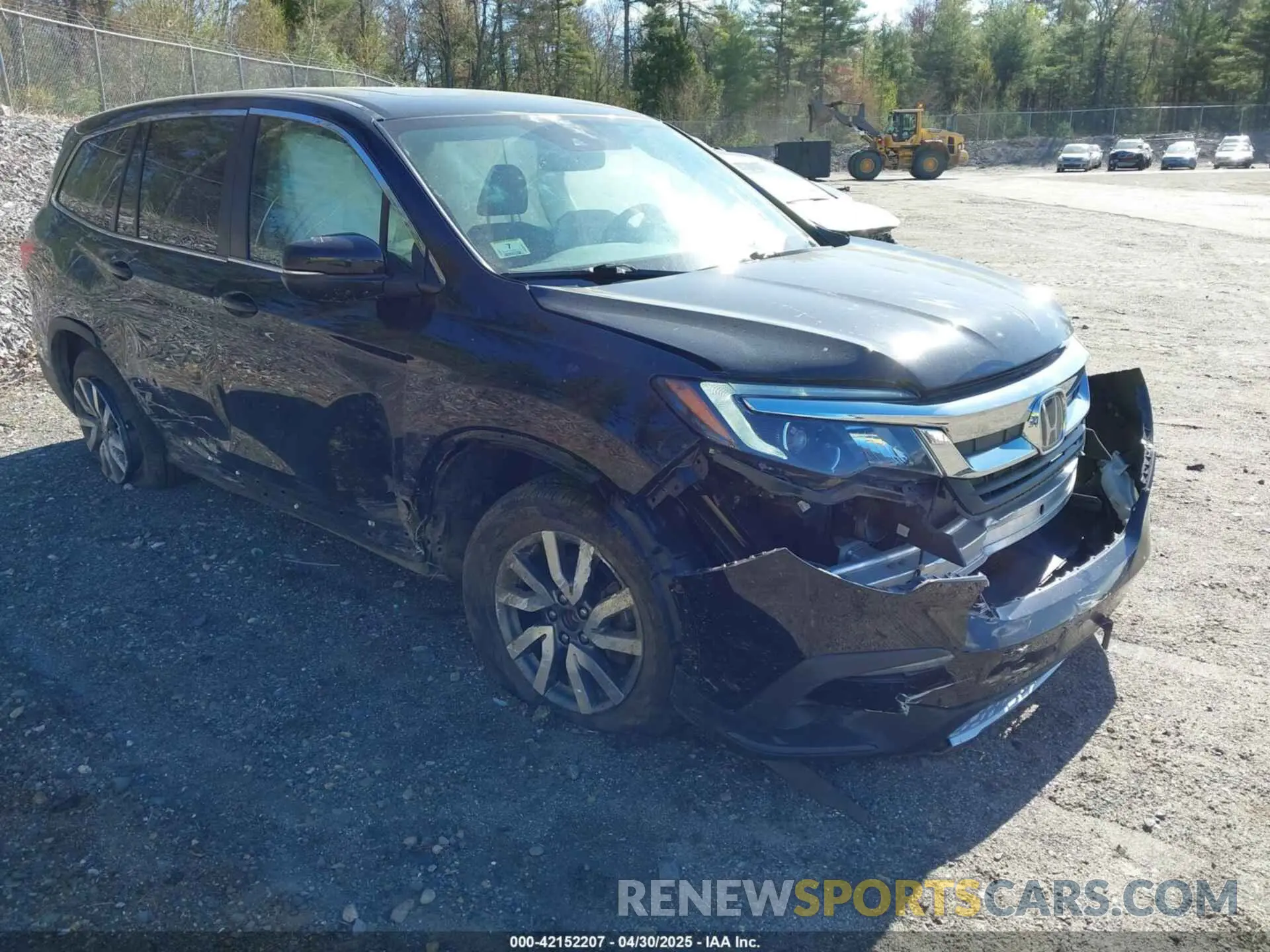 1 Photograph of a damaged car 5FNYF6H52MB072832 HONDA PILOT 2021