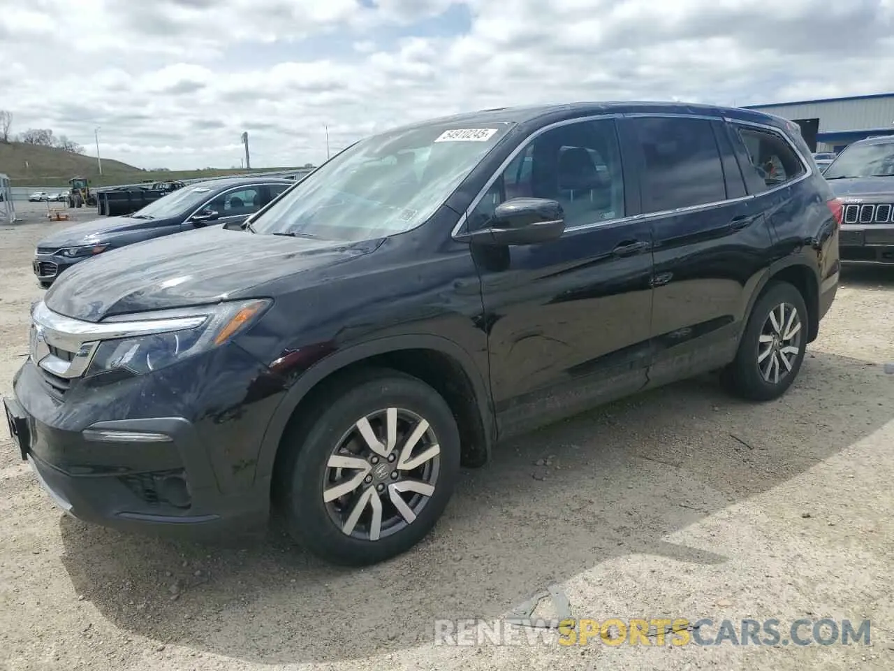 1 Photograph of a damaged car 5FNYF6H52MB100595 HONDA PILOT 2021