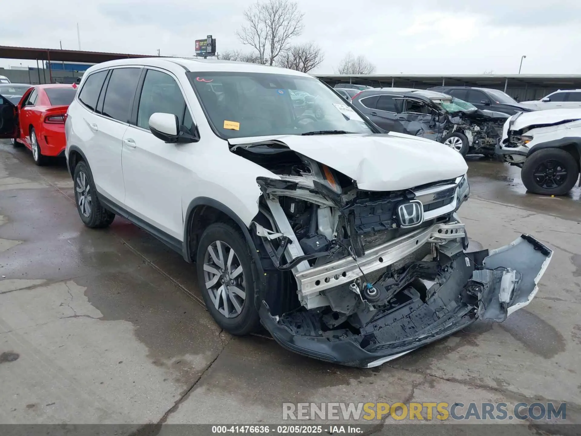 1 Фотография поврежденного автомобиля 5FNYF6H55MB031305 HONDA PILOT 2021