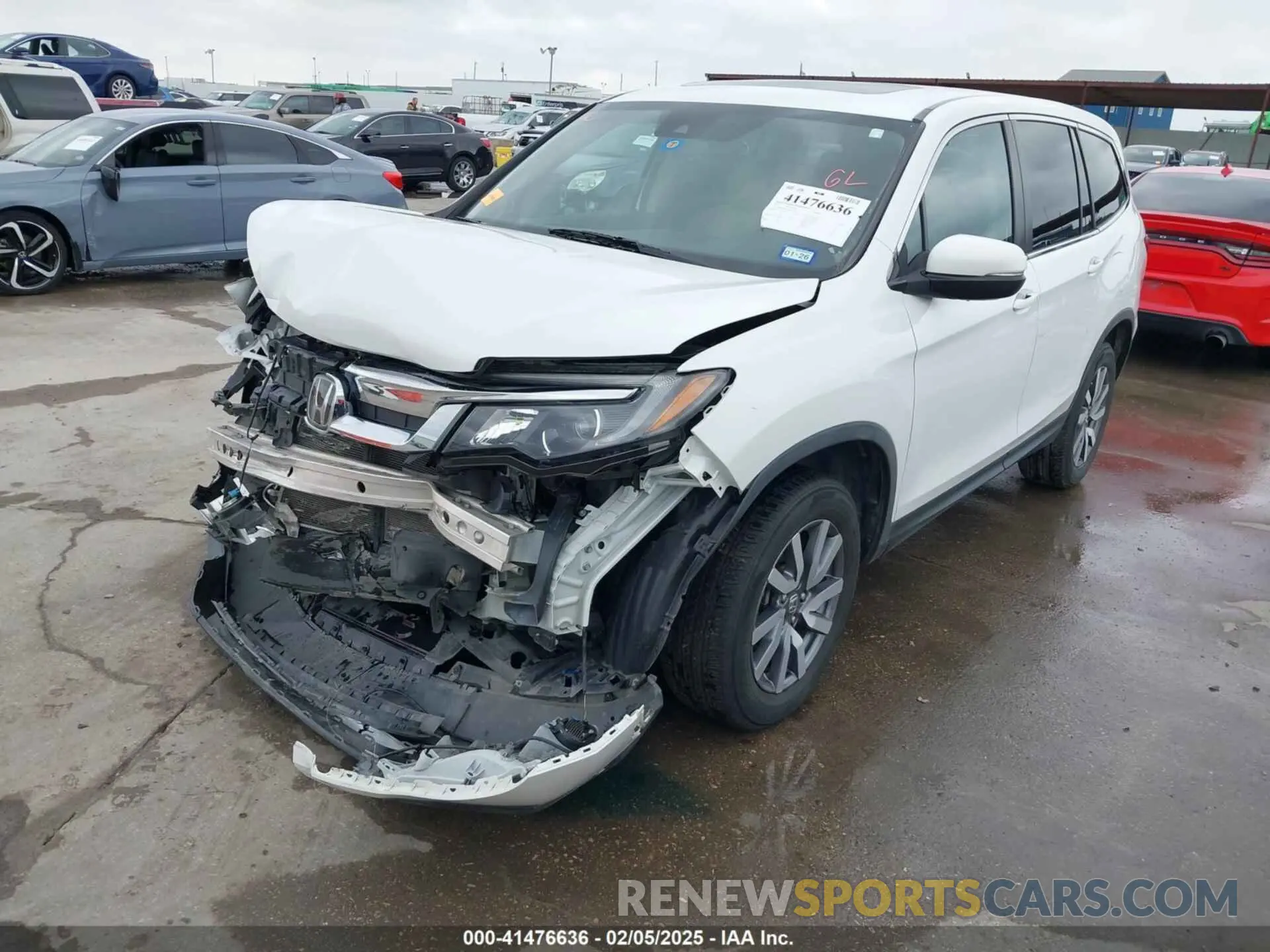 2 Фотография поврежденного автомобиля 5FNYF6H55MB031305 HONDA PILOT 2021