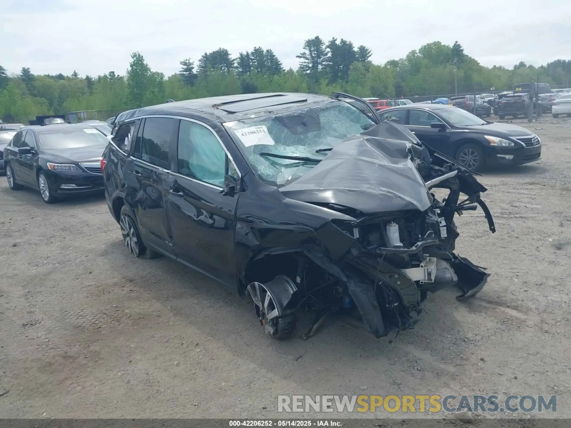 1 Photograph of a damaged car 5FNYF6H55MB069844 HONDA PILOT 2021