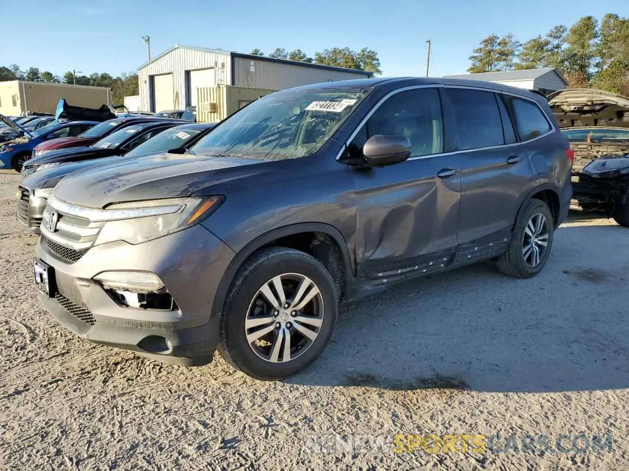1 Photograph of a damaged car 5FNYF6H56GB097110 HONDA PILOT 2021