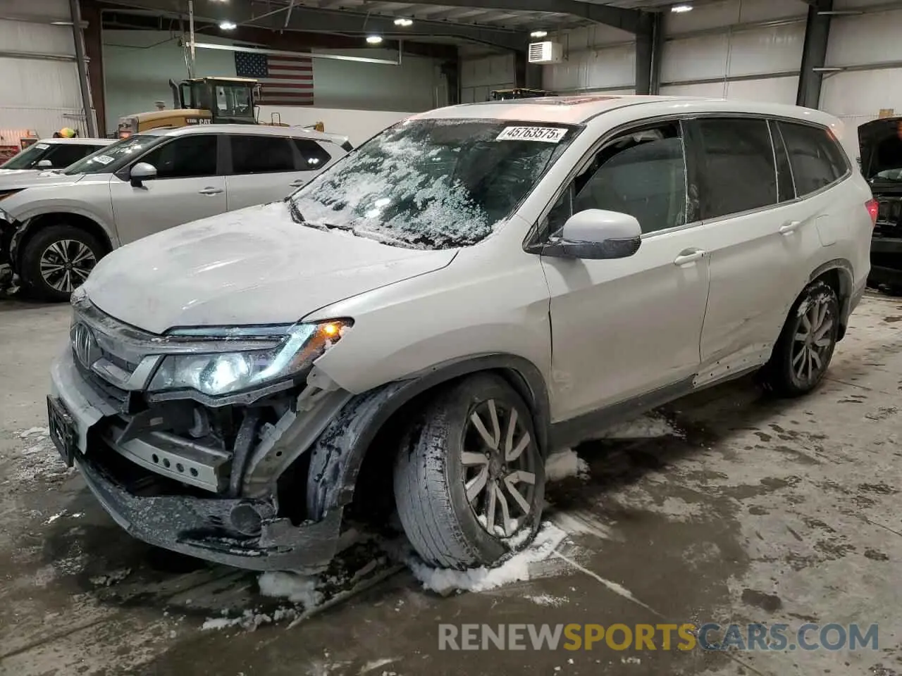 1 Photograph of a damaged car 5FNYF6H56MB007952 HONDA PILOT 2021