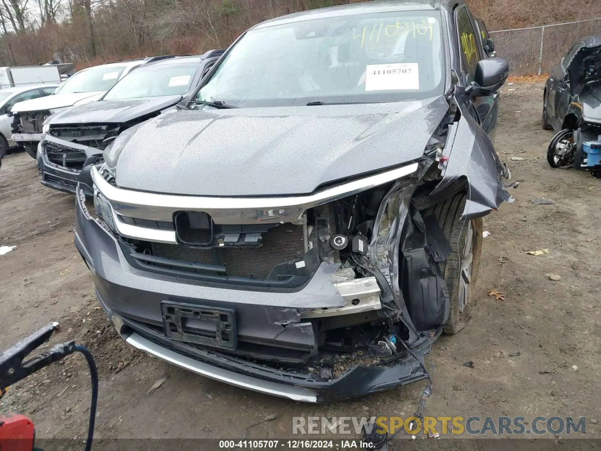 12 Photograph of a damaged car 5FNYF6H56MB038117 HONDA PILOT 2021