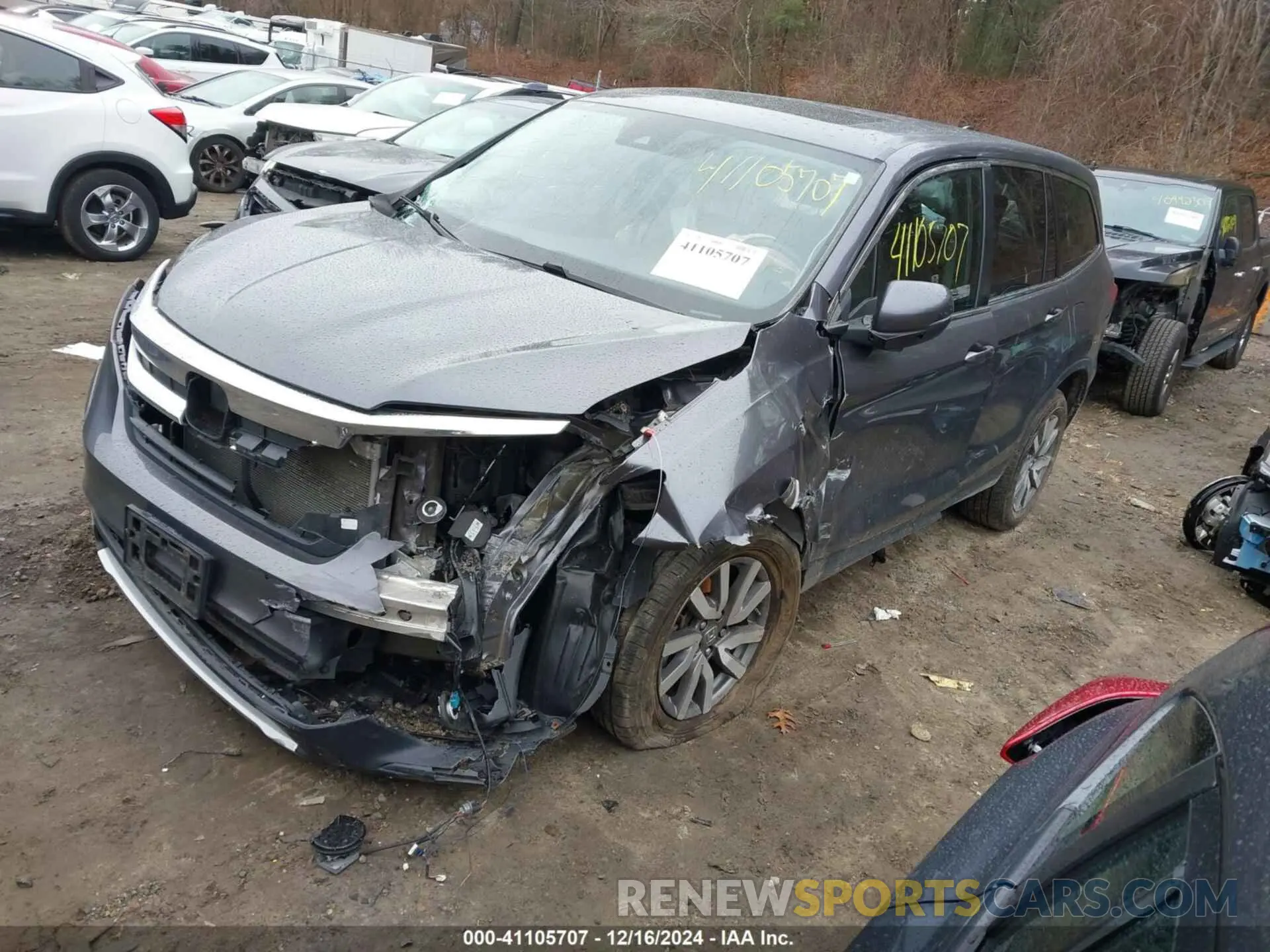 2 Photograph of a damaged car 5FNYF6H56MB038117 HONDA PILOT 2021