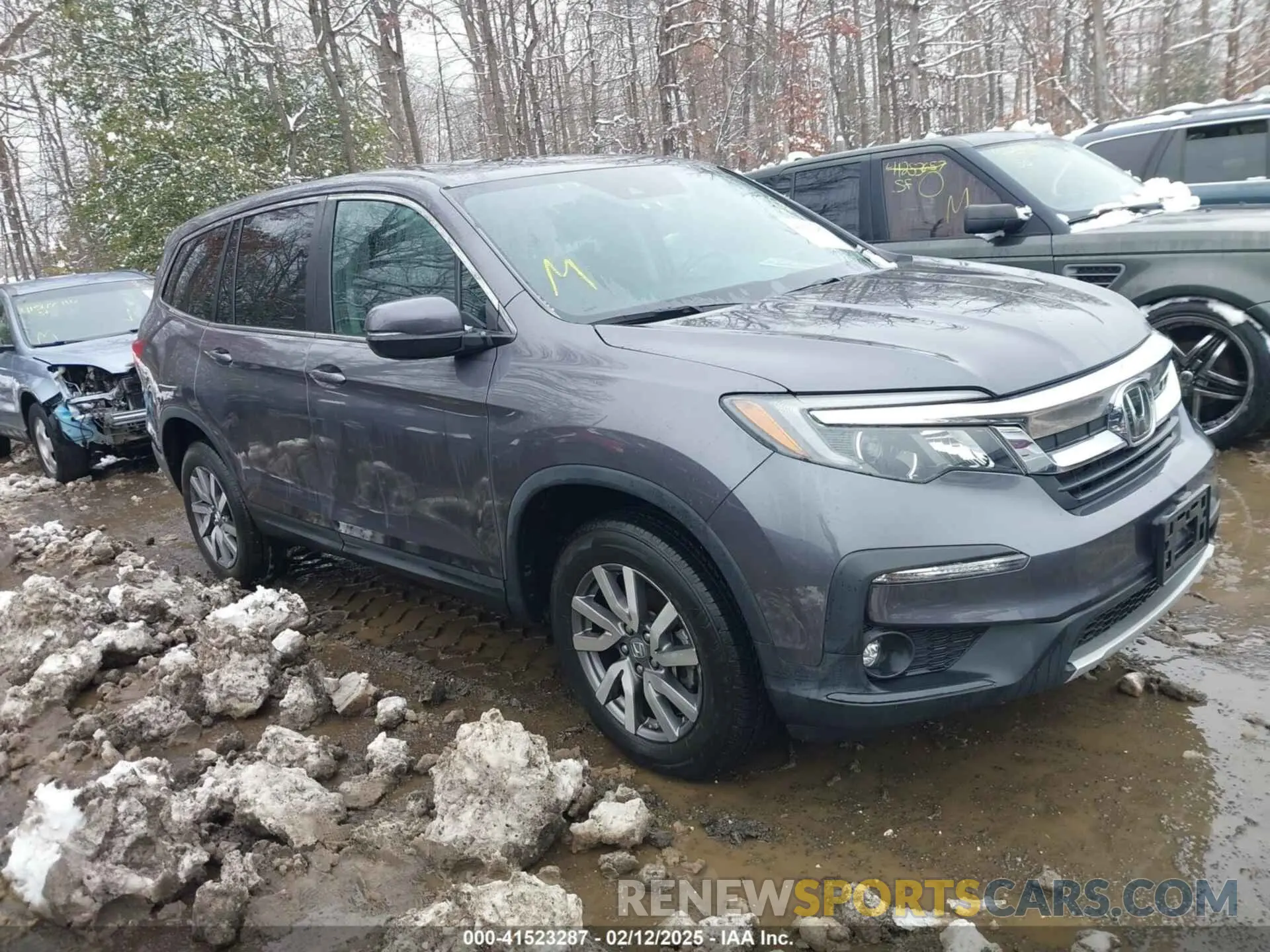 1 Photograph of a damaged car 5FNYF6H58MB102254 HONDA PILOT 2021