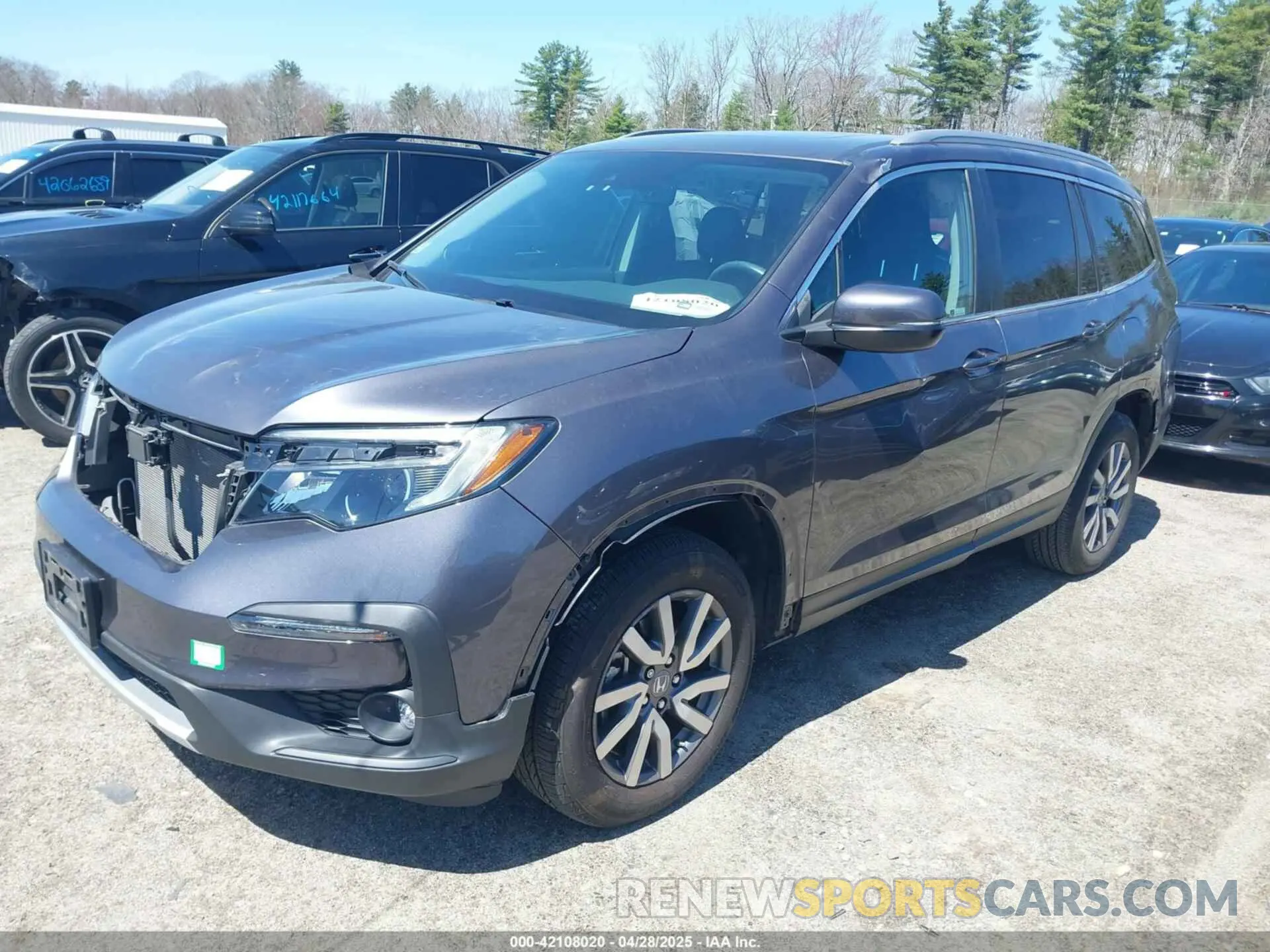 2 Photograph of a damaged car 5FNYF6H59MB016354 HONDA PILOT 2021