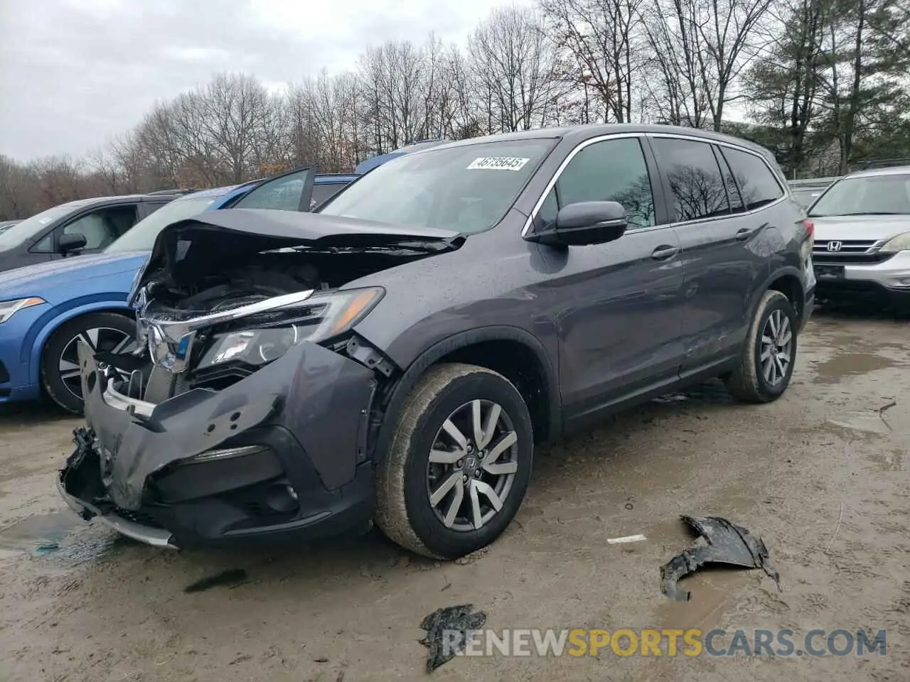 1 Фотография поврежденного автомобиля 5FNYF6H59MB087005 HONDA PILOT 2021