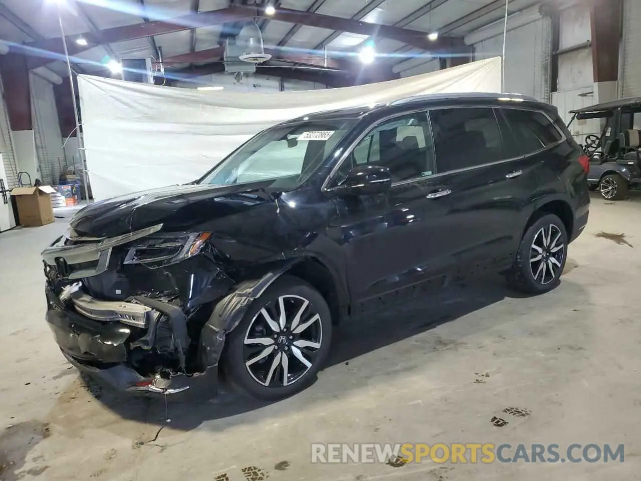 1 Photograph of a damaged car 5FNYF6H62MB079918 HONDA PILOT 2021