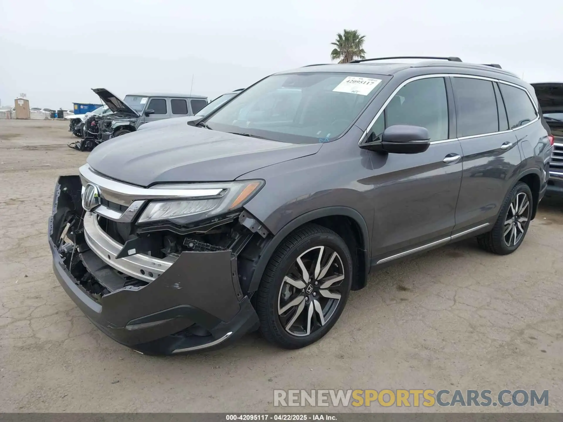 2 Photograph of a damaged car 5FNYF6H66MB045819 HONDA PILOT 2021