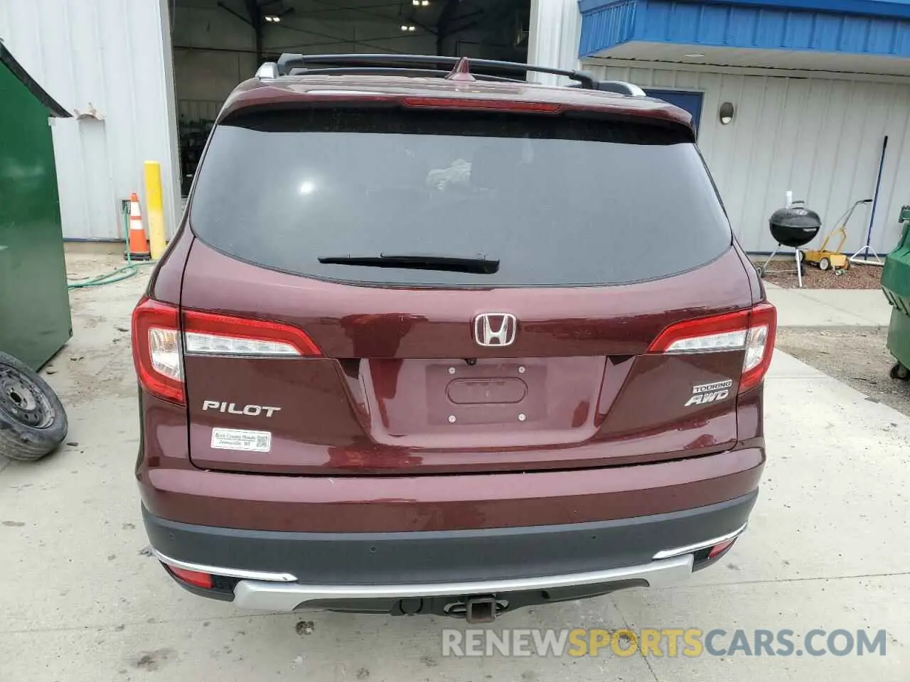 6 Photograph of a damaged car 5FNYF6H94MB062080 HONDA PILOT 2021