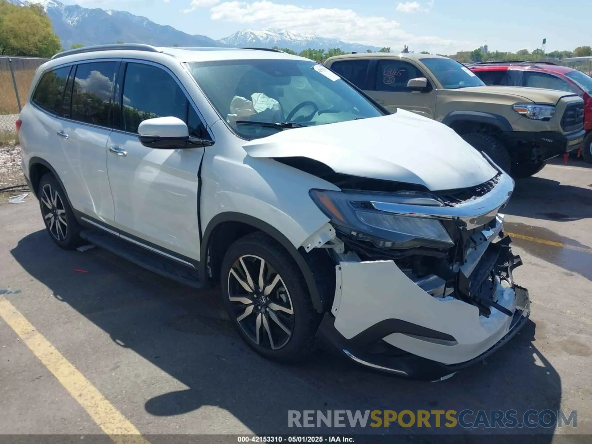1 Photograph of a damaged car 5FNYF6H94MB087593 HONDA PILOT 2021
