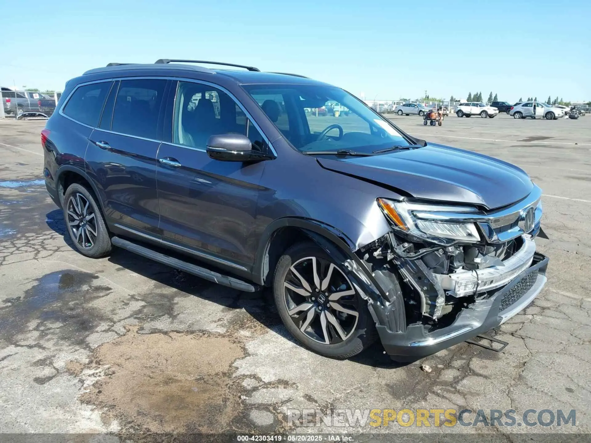 1 Photograph of a damaged car 5FNYF6H97MB034399 HONDA PILOT 2021
