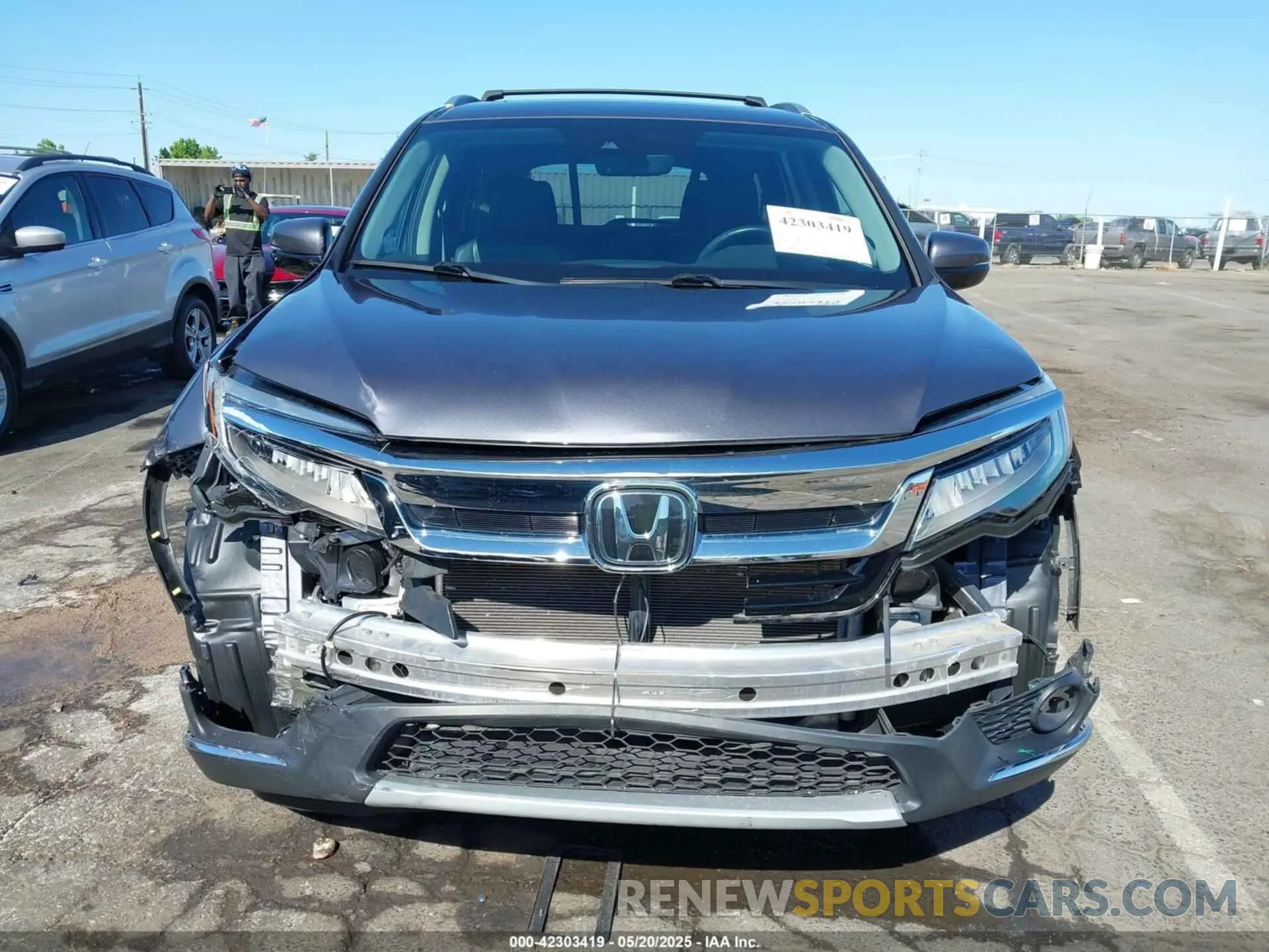 13 Photograph of a damaged car 5FNYF6H97MB034399 HONDA PILOT 2021