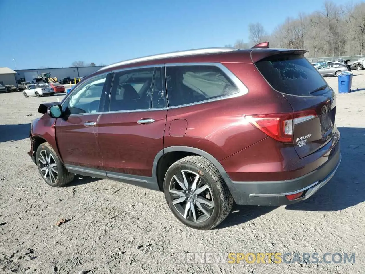 2 Photograph of a damaged car 5FNYF6H9XMB044845 HONDA PILOT 2021