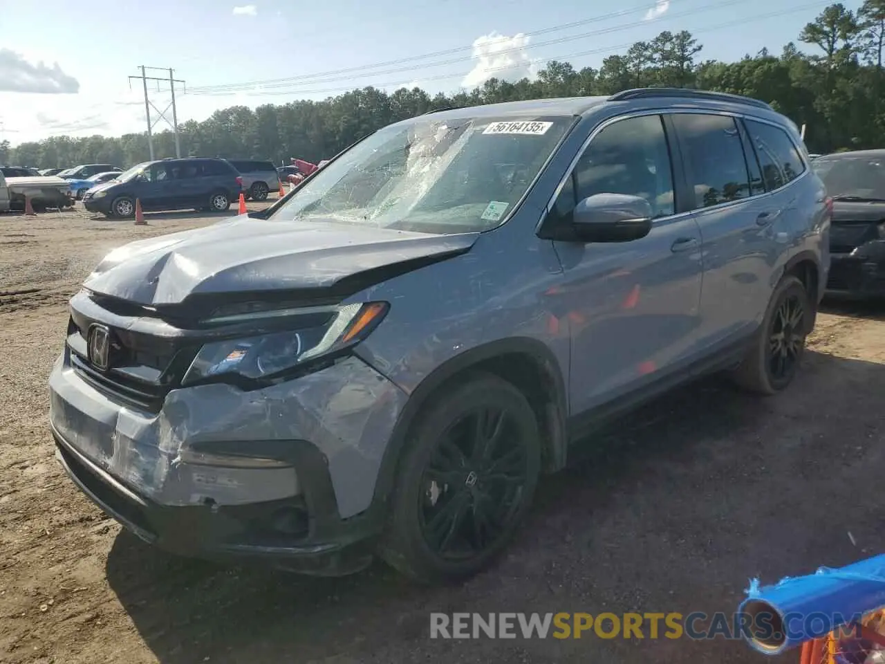 1 Фотография поврежденного автомобиля 5FNYF5H23NB024967 HONDA PILOT 2022