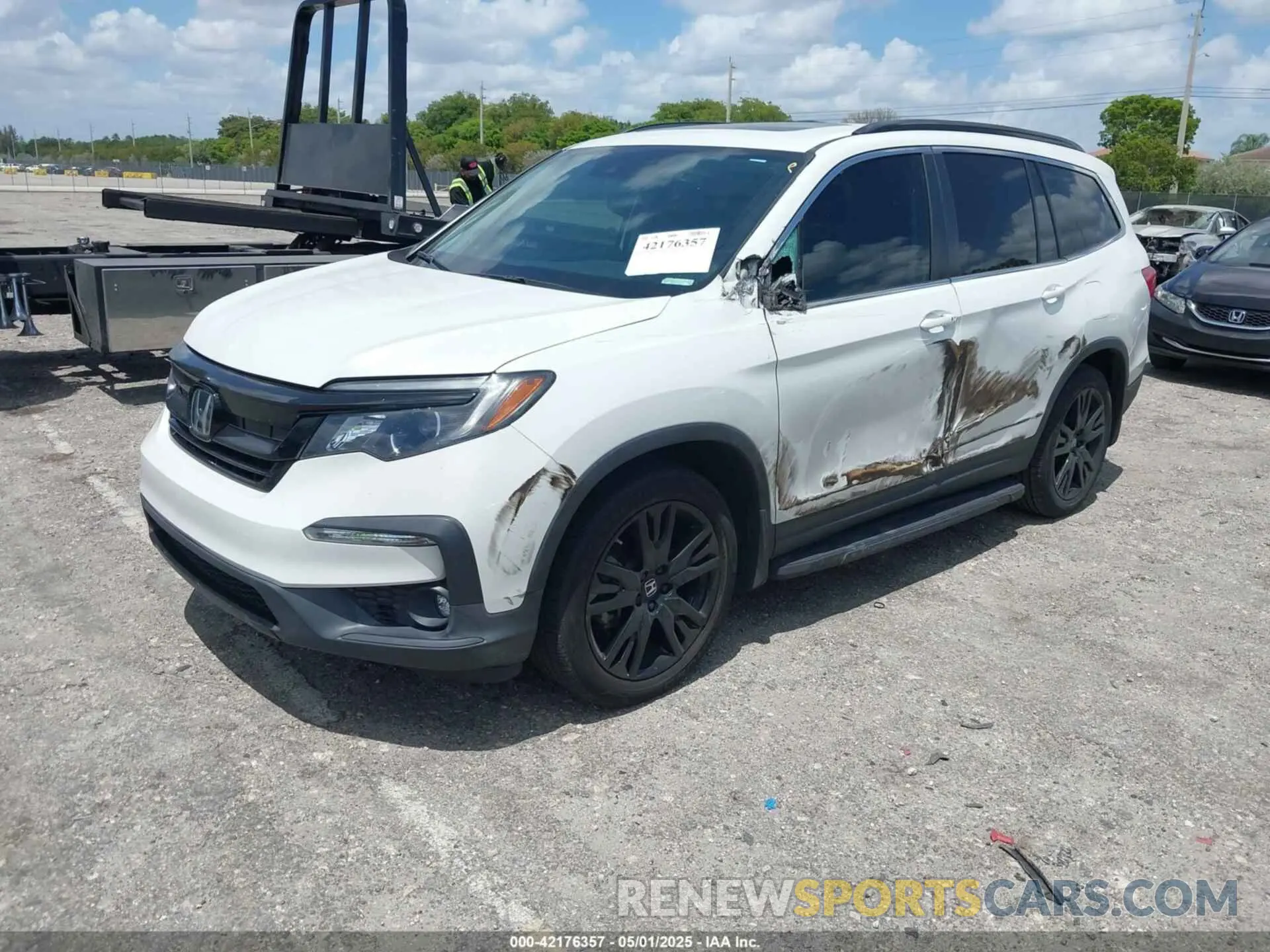 2 Фотография поврежденного автомобиля 5FNYF5H25NB003201 HONDA PILOT 2022
