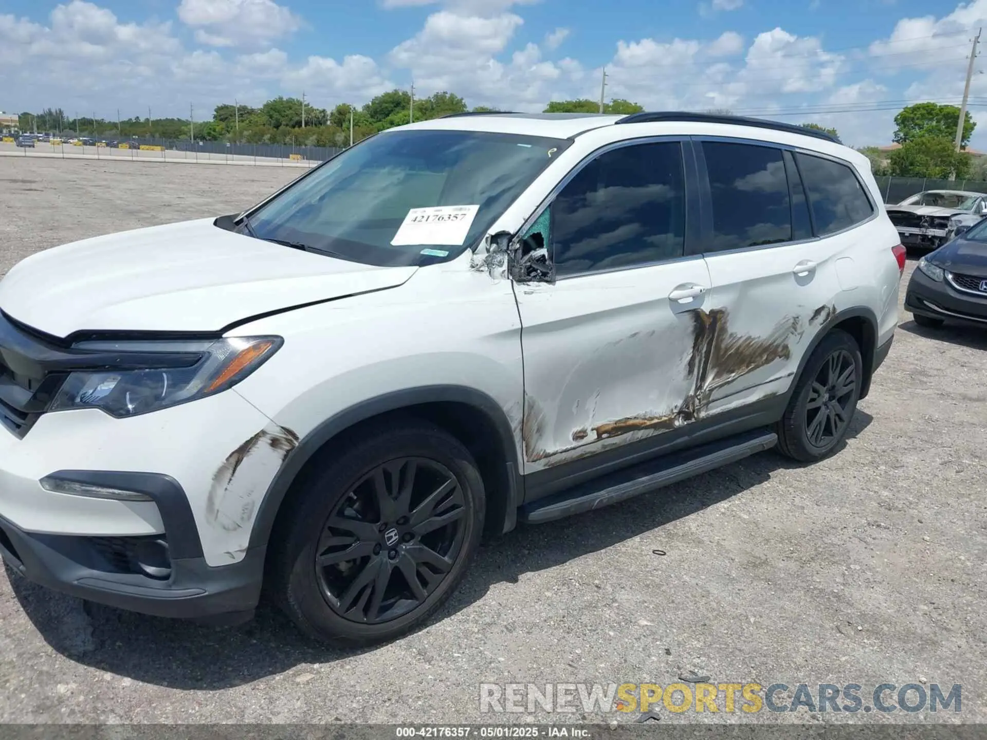 6 Фотография поврежденного автомобиля 5FNYF5H25NB003201 HONDA PILOT 2022
