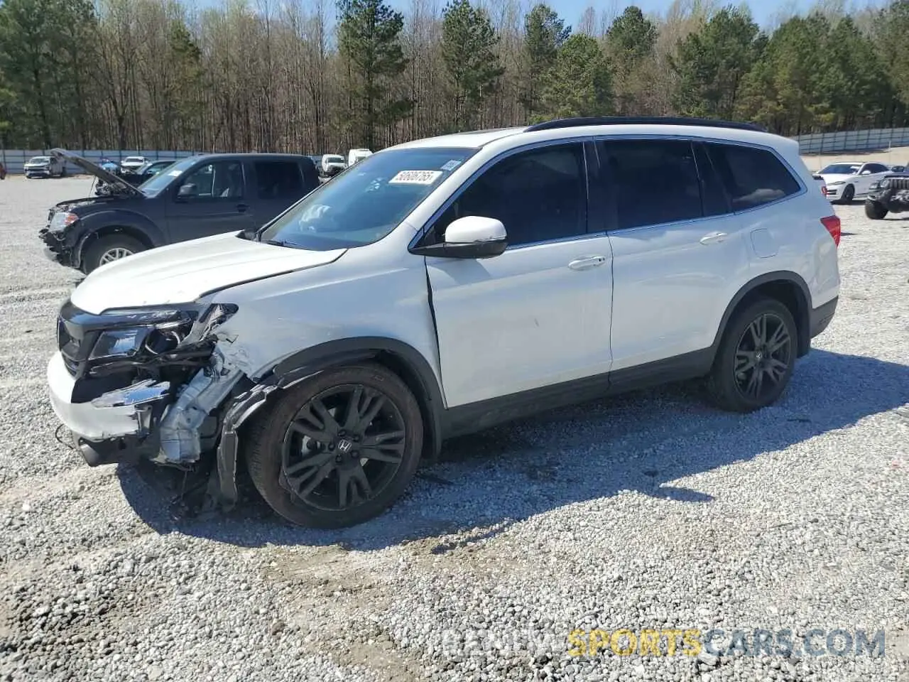 1 Photograph of a damaged car 5FNYF5H25NB029961 HONDA PILOT 2022