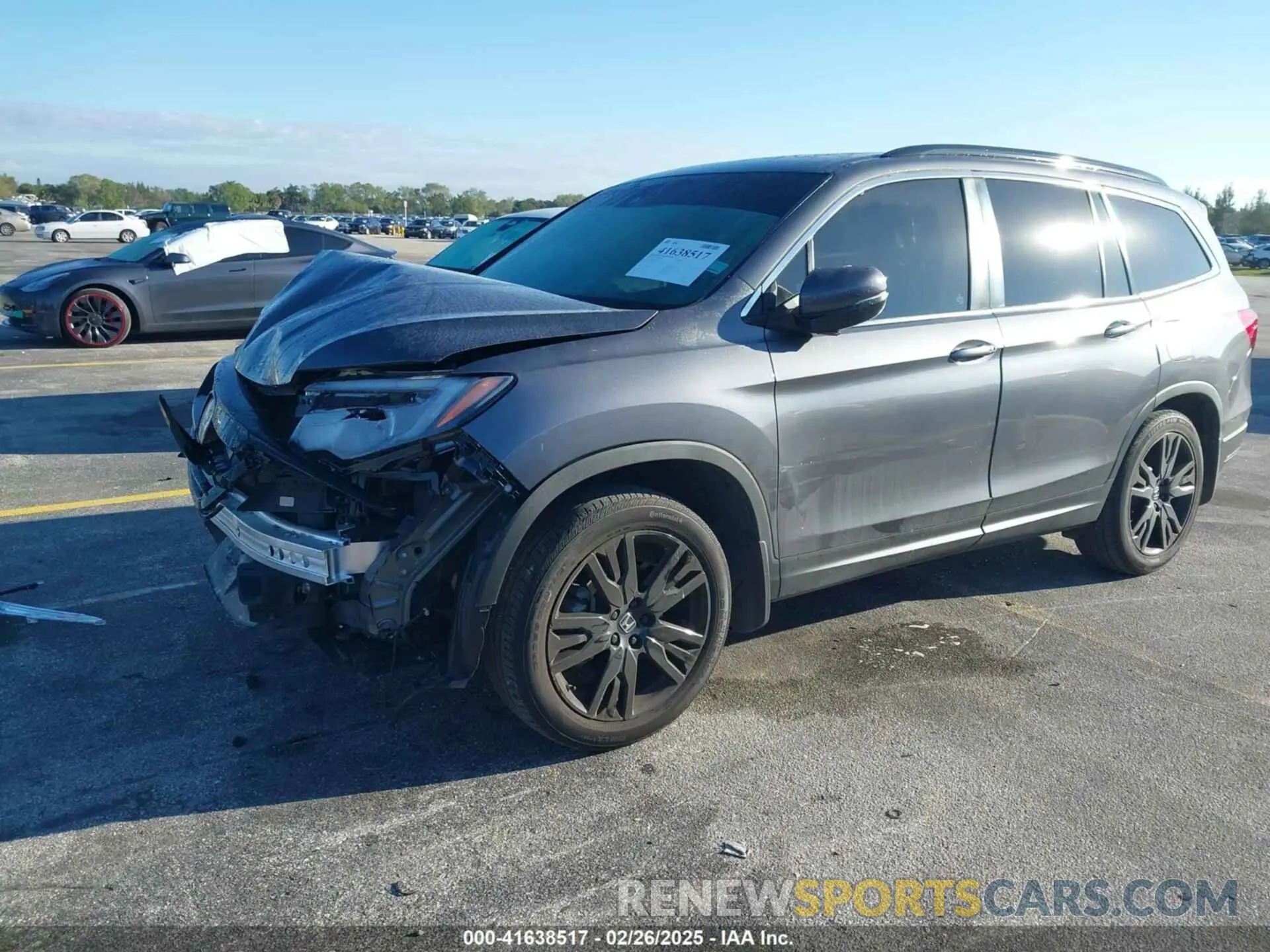 2 Фотография поврежденного автомобиля 5FNYF5H25NB031399 HONDA PILOT 2022