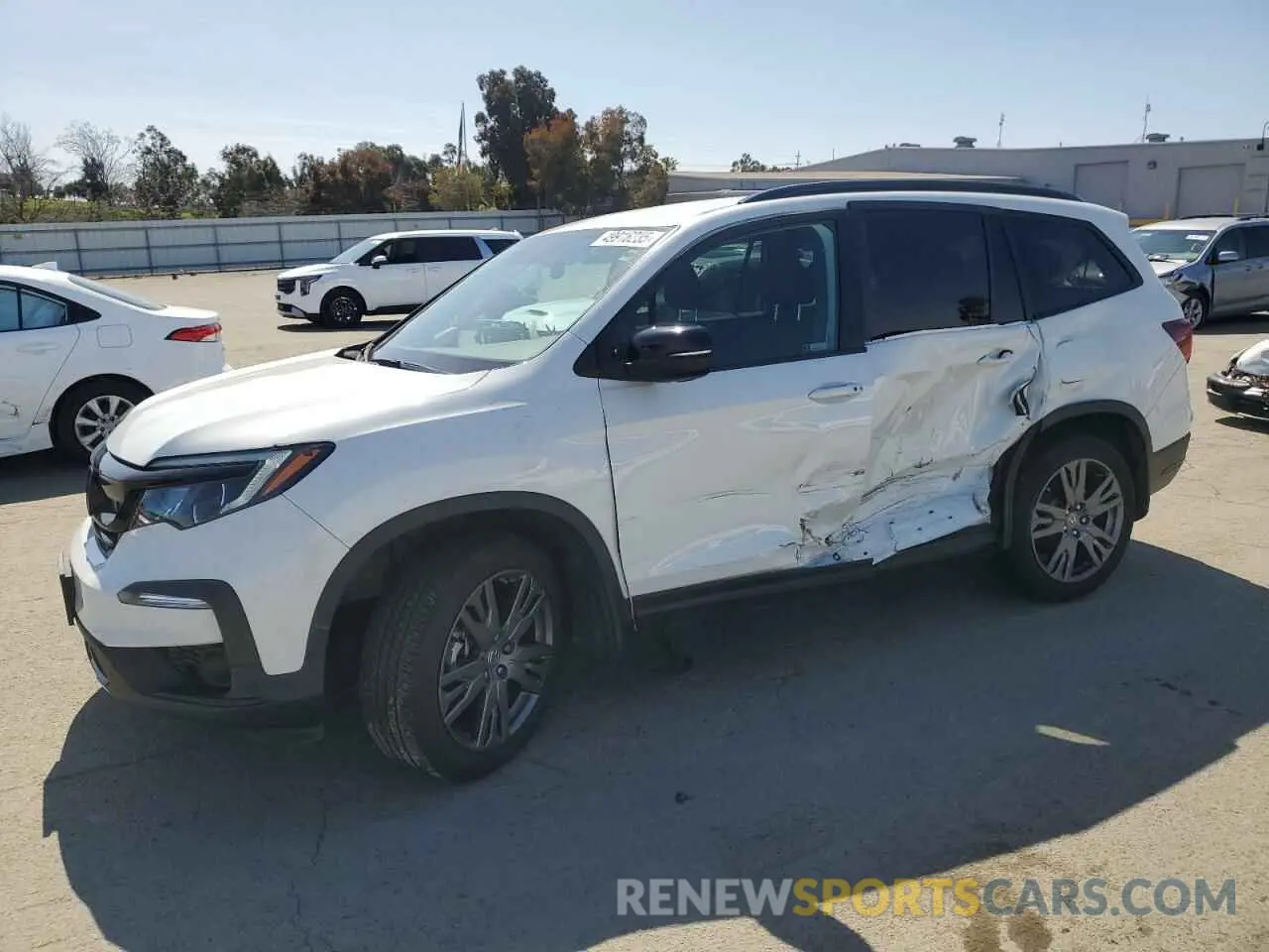 1 Фотография поврежденного автомобиля 5FNYF5H35NB007502 HONDA PILOT 2022