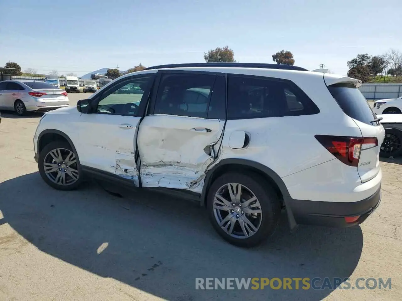 2 Фотография поврежденного автомобиля 5FNYF5H35NB007502 HONDA PILOT 2022