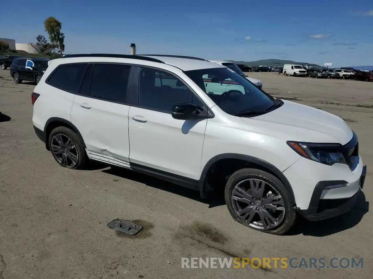 4 Фотография поврежденного автомобиля 5FNYF5H35NB007502 HONDA PILOT 2022