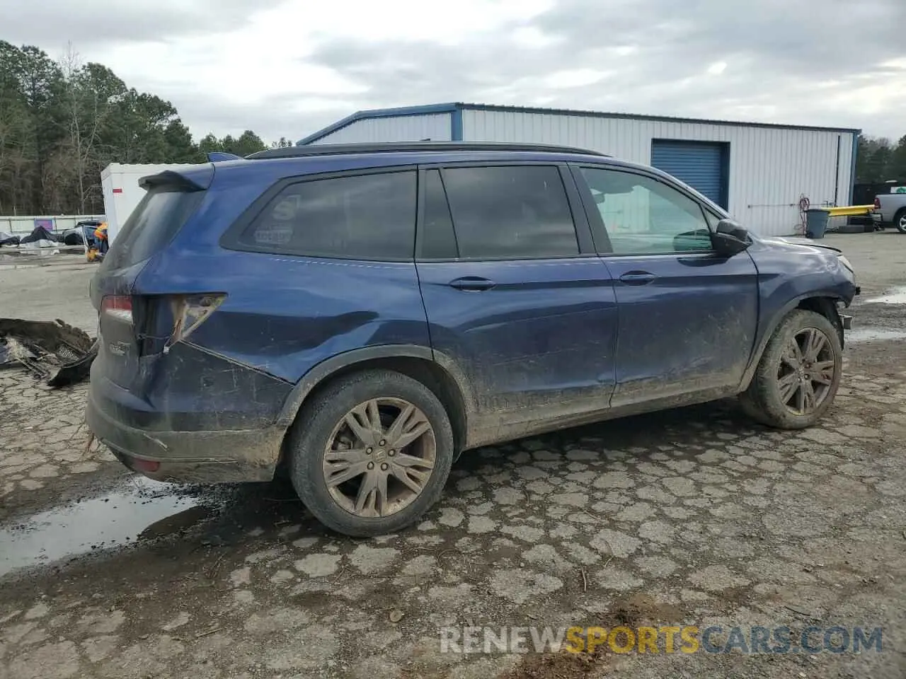 3 Photograph of a damaged car 5FNYF5H36NB007119 HONDA PILOT 2022