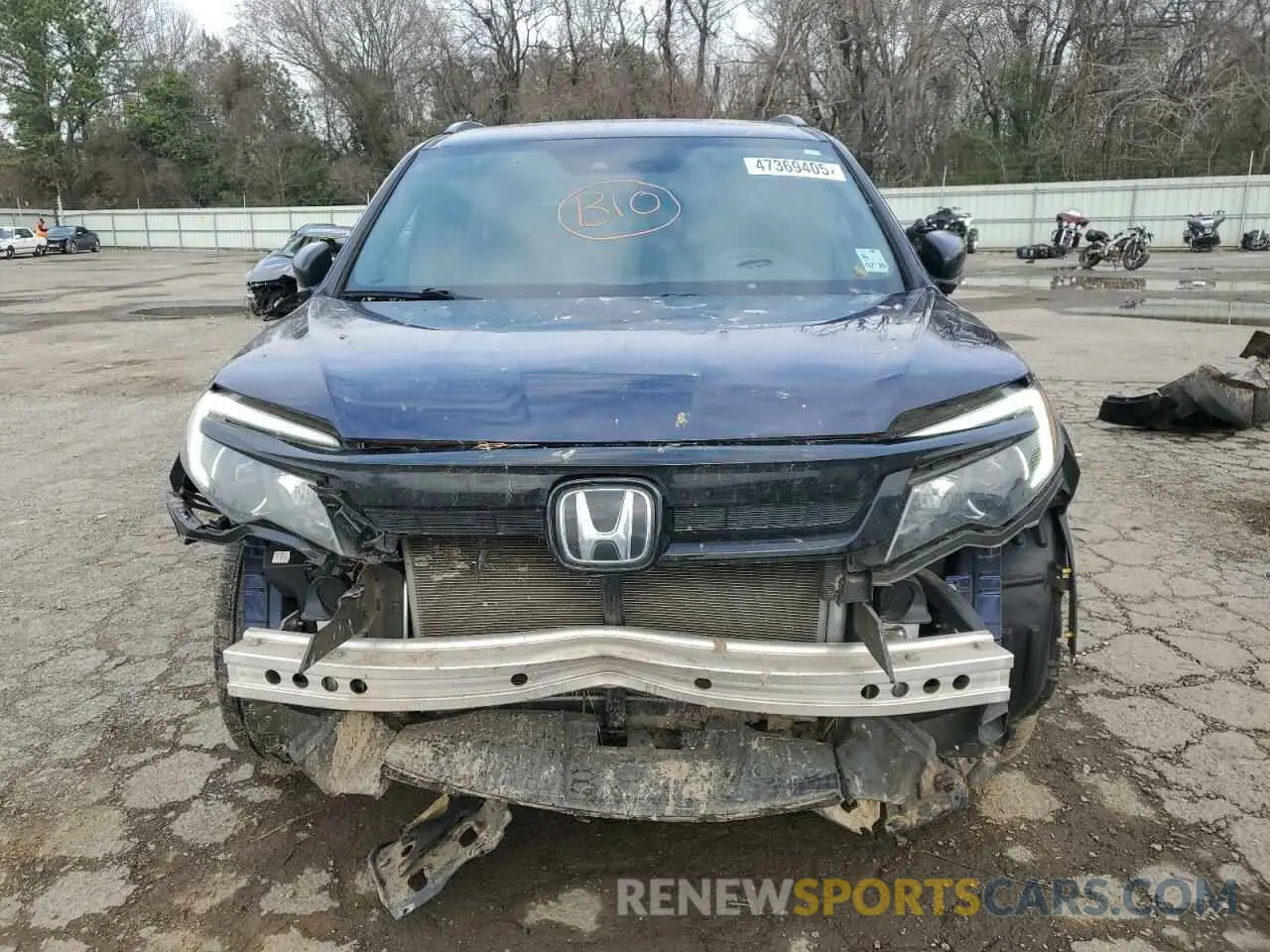5 Photograph of a damaged car 5FNYF5H36NB007119 HONDA PILOT 2022