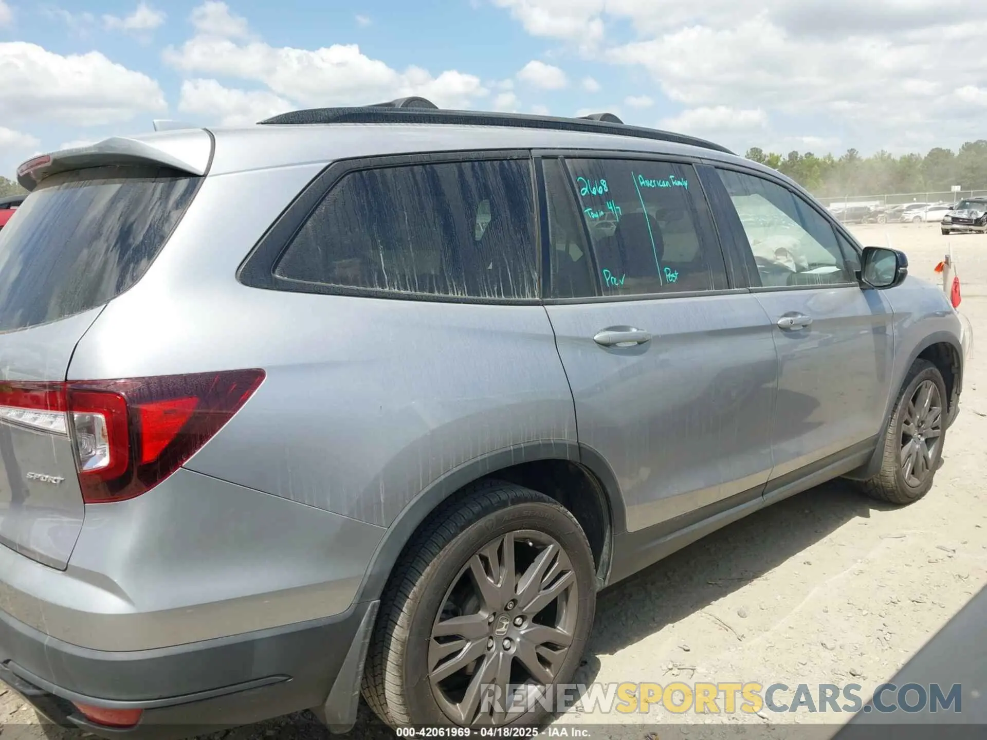 13 Фотография поврежденного автомобиля 5FNYF5H37NB007078 HONDA PILOT 2022