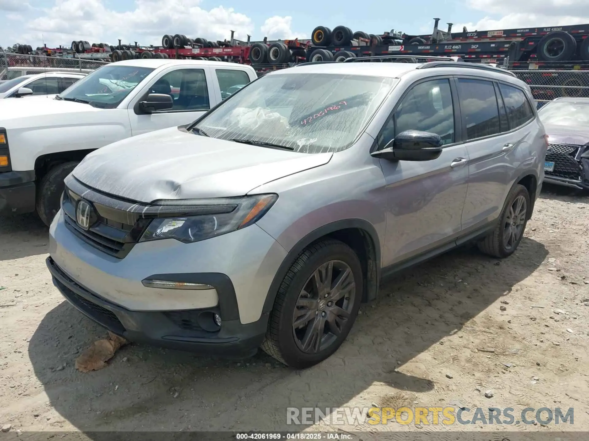 2 Фотография поврежденного автомобиля 5FNYF5H37NB007078 HONDA PILOT 2022