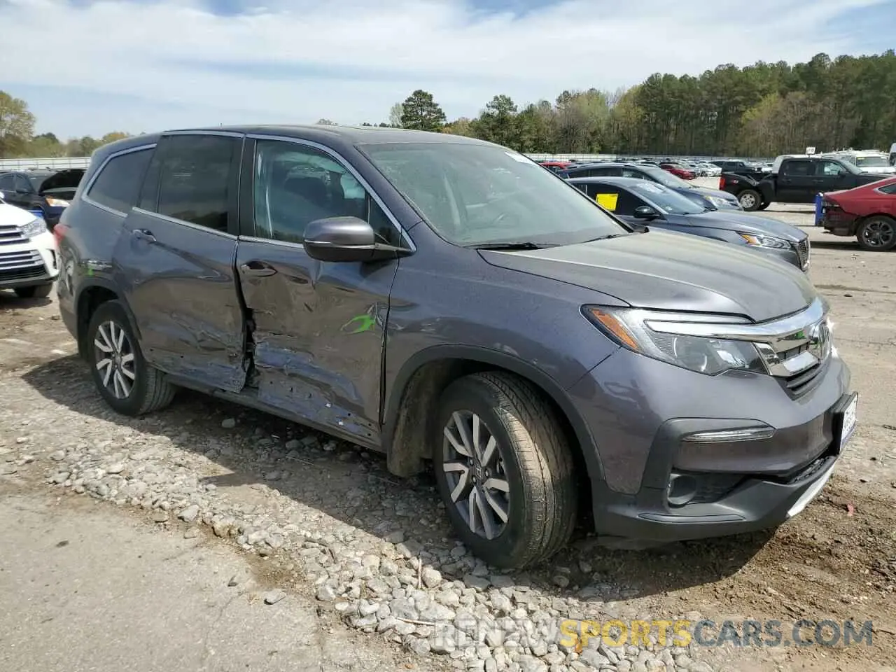 4 Photograph of a damaged car 5FNYF5H54NB014880 HONDA PILOT 2022