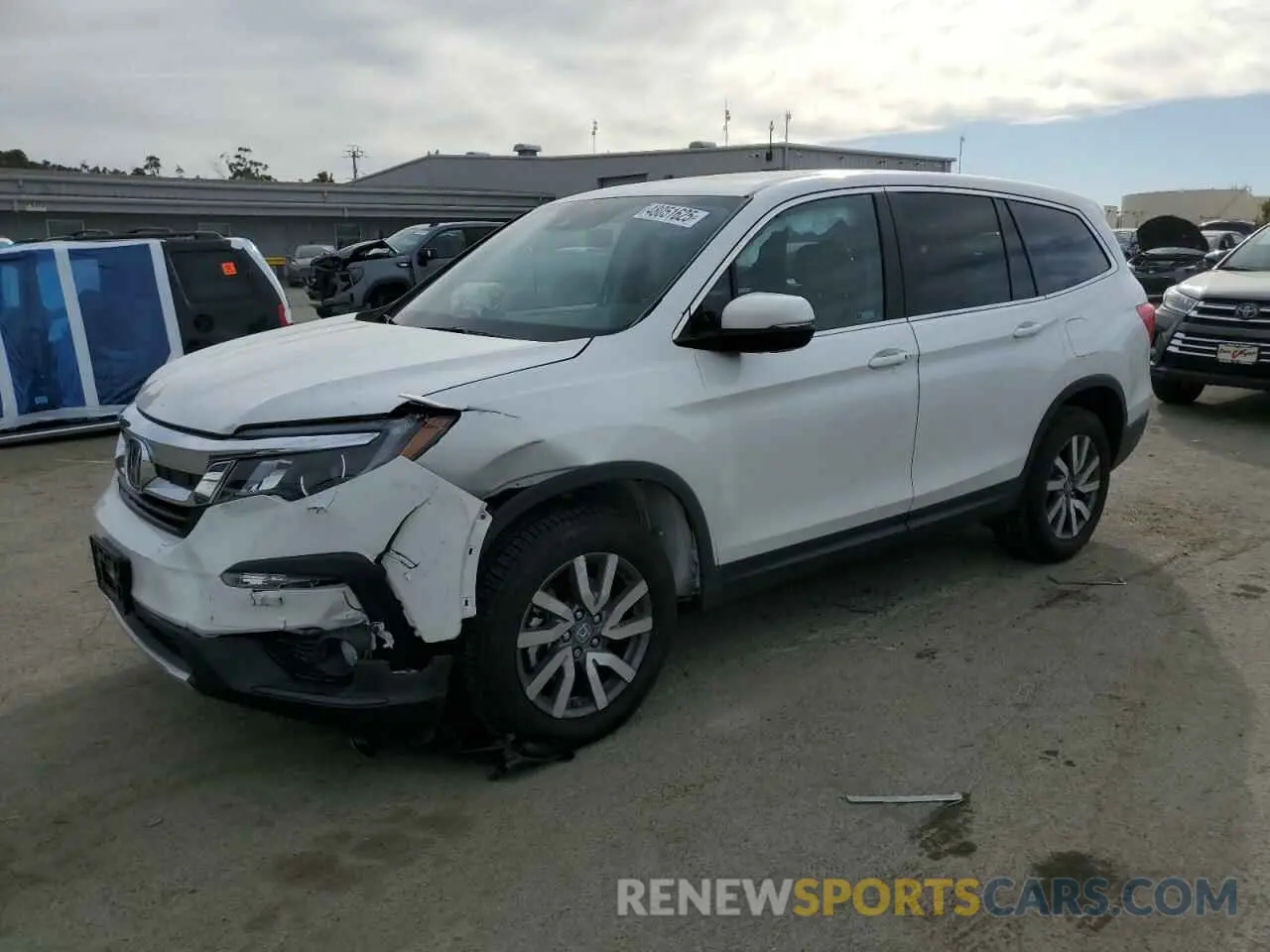 1 Photograph of a damaged car 5FNYF5H54NB038080 HONDA PILOT 2022