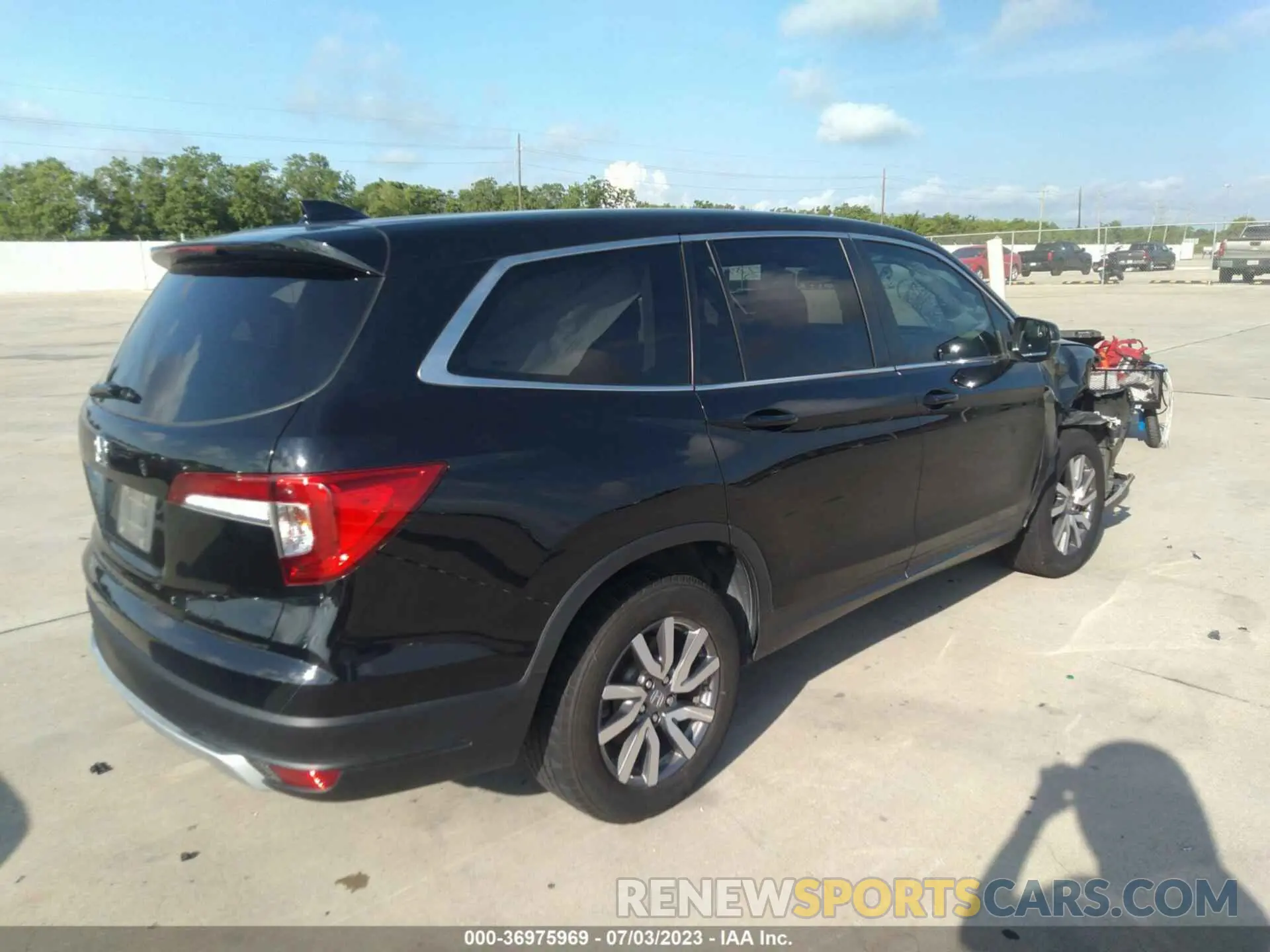4 Фотография поврежденного автомобиля 5FNYF5H55NB003547 HONDA PILOT 2022