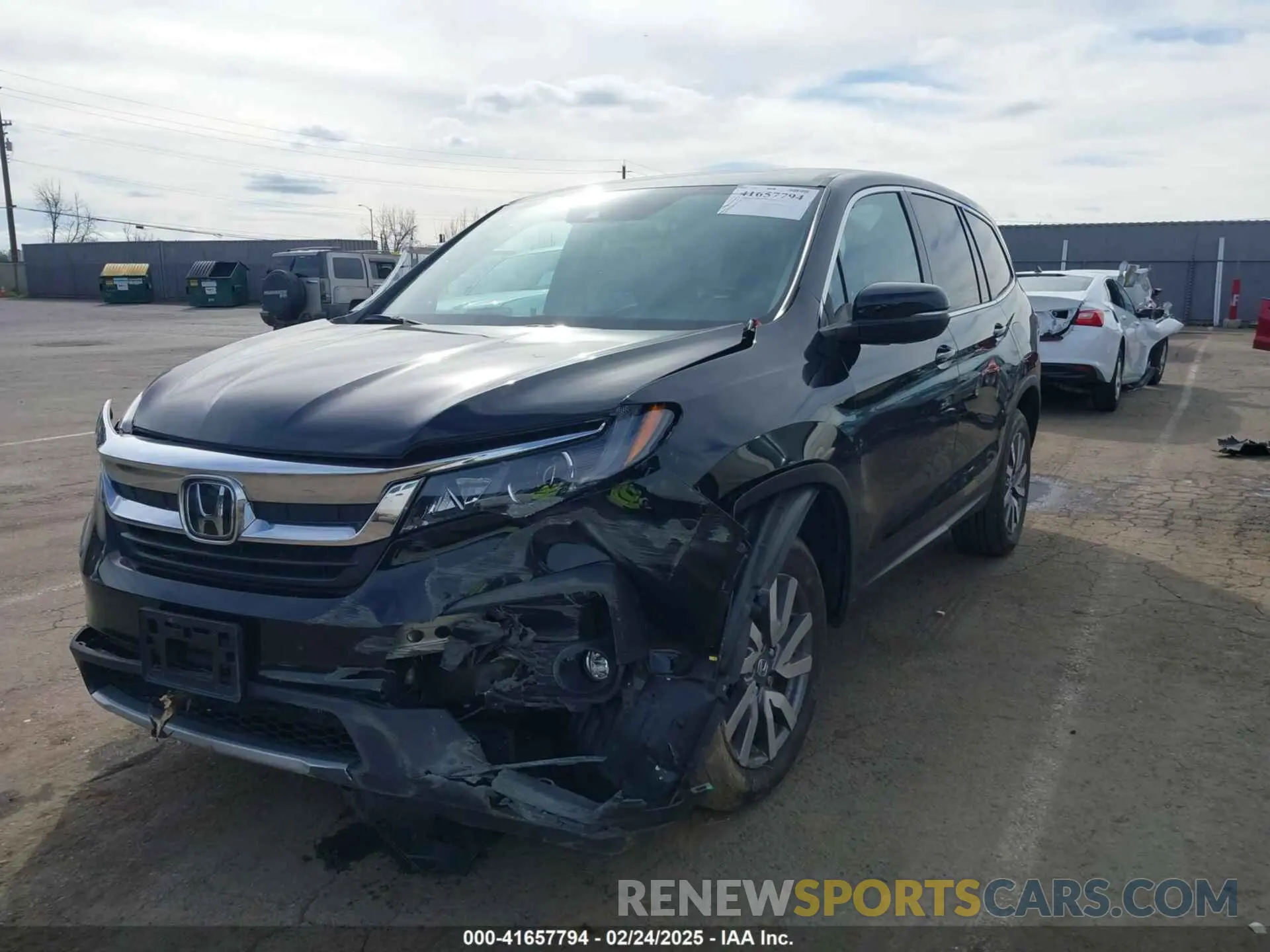 2 Фотография поврежденного автомобиля 5FNYF5H56NB036086 HONDA PILOT 2022