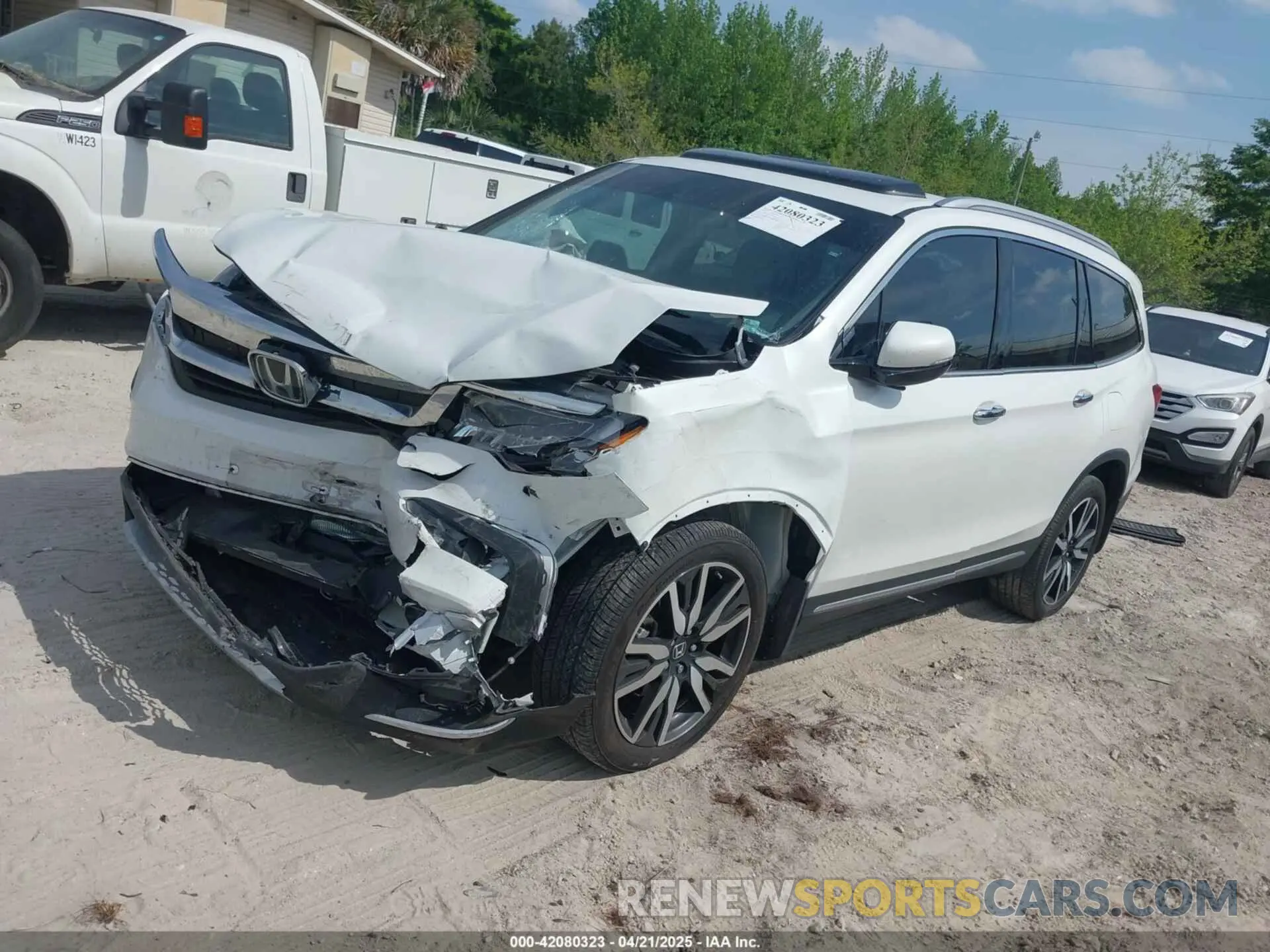 2 Фотография поврежденного автомобиля 5FNYF5H67NB027356 HONDA PILOT 2022