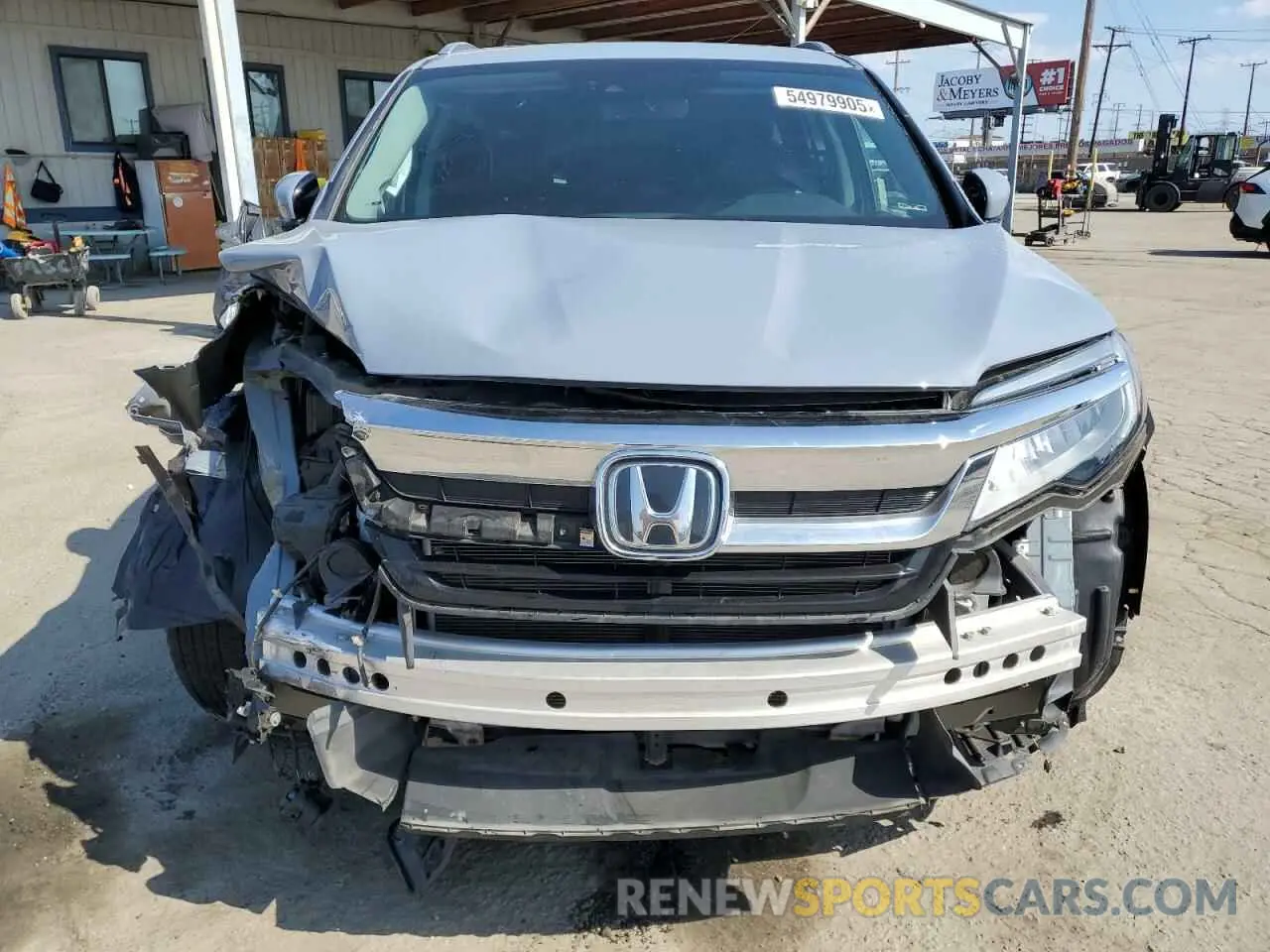5 Photograph of a damaged car 5FNYF6H06NB039385 HONDA PILOT 2022