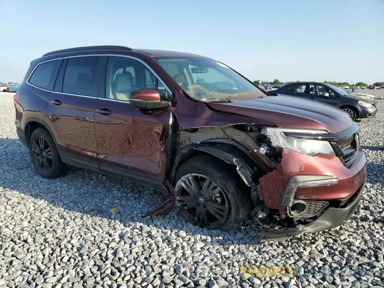 4 Photograph of a damaged car 5FNYF6H20NB087983 HONDA PILOT 2022