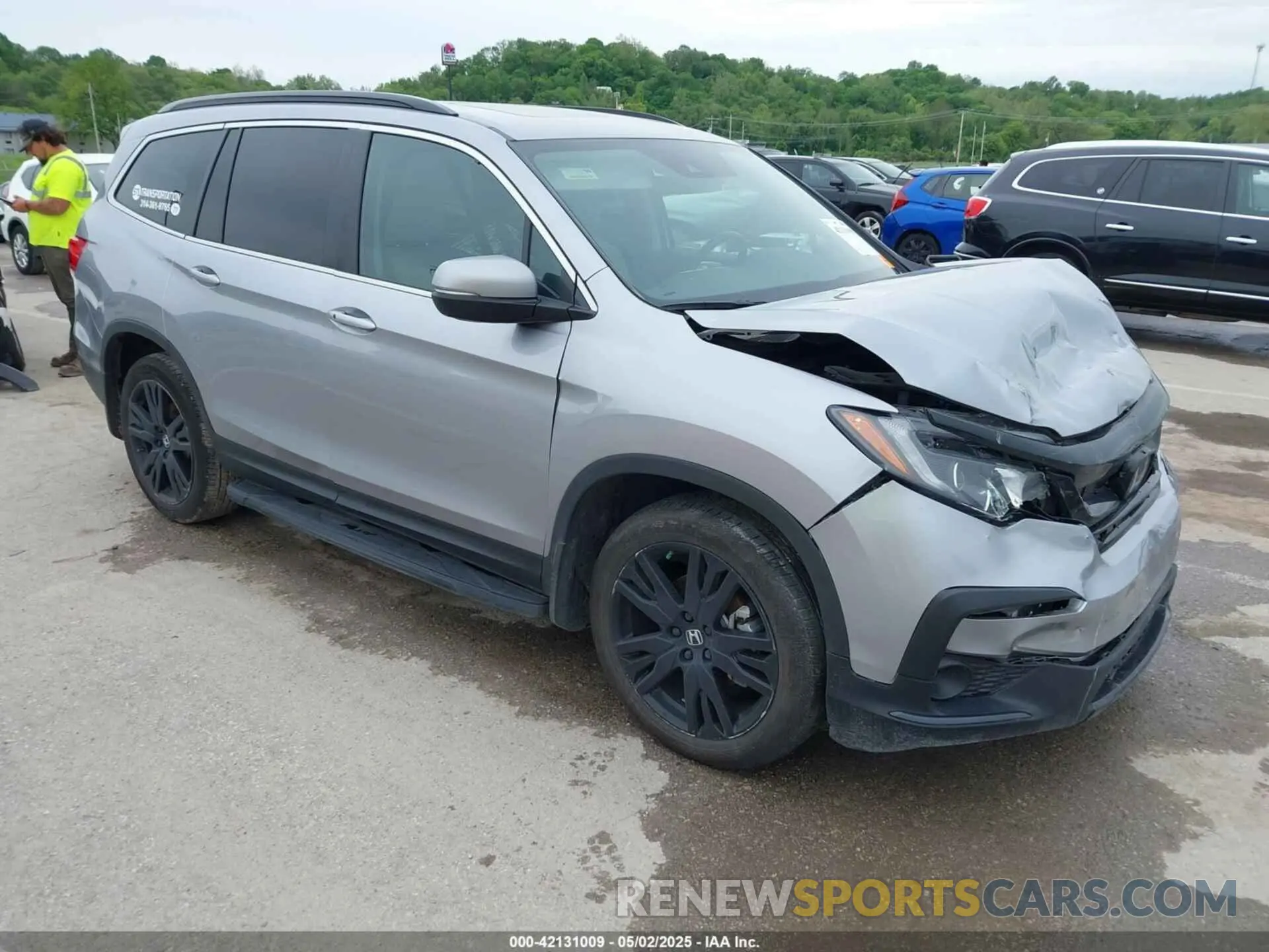 1 Photograph of a damaged car 5FNYF6H20NB096473 HONDA PILOT 2022