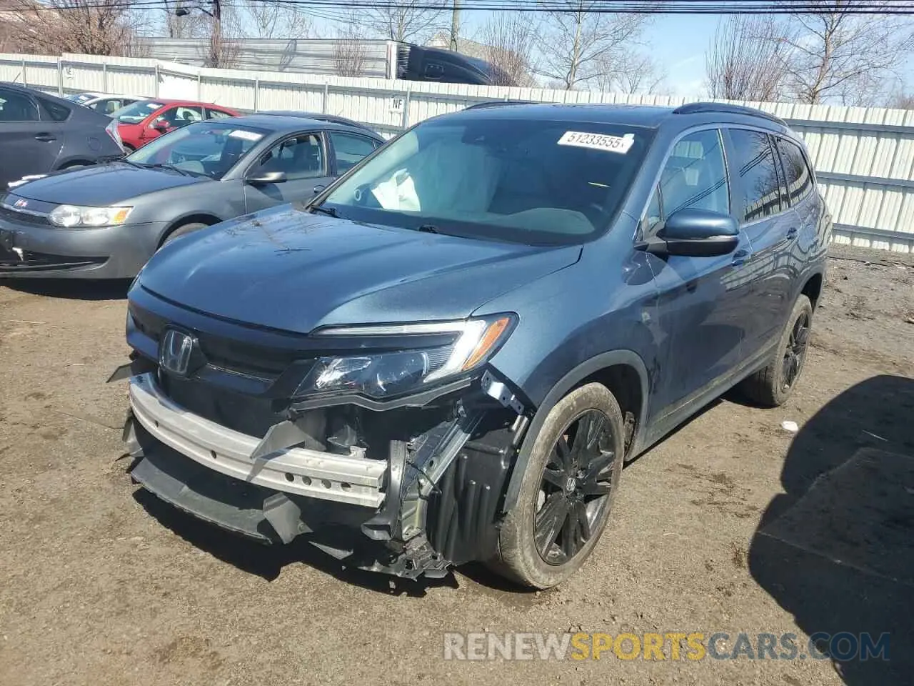 1 Фотография поврежденного автомобиля 5FNYF6H22NB044102 HONDA PILOT 2022