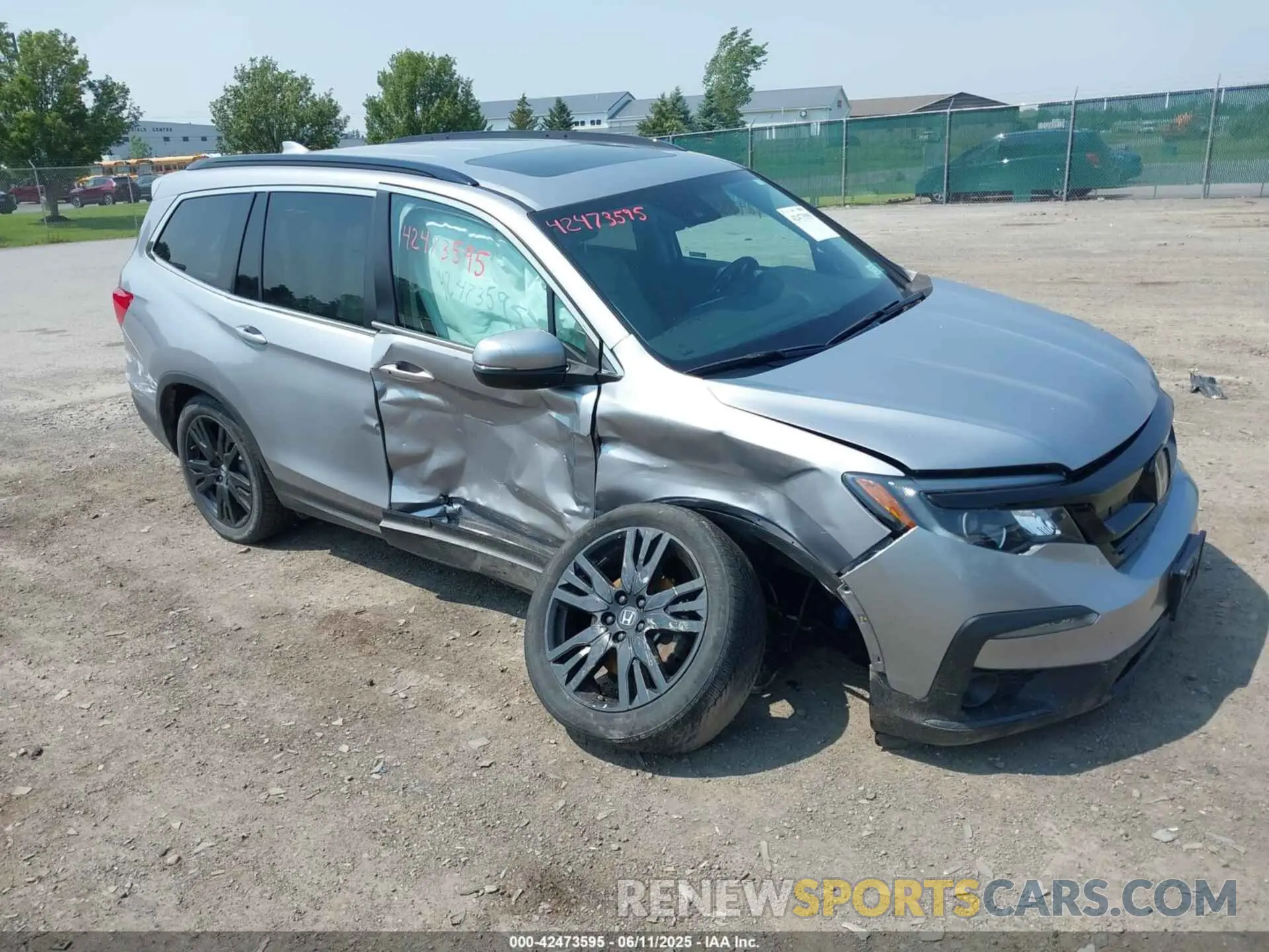 1 Photograph of a damaged car 5FNYF6H22NB068304 HONDA PILOT 2022