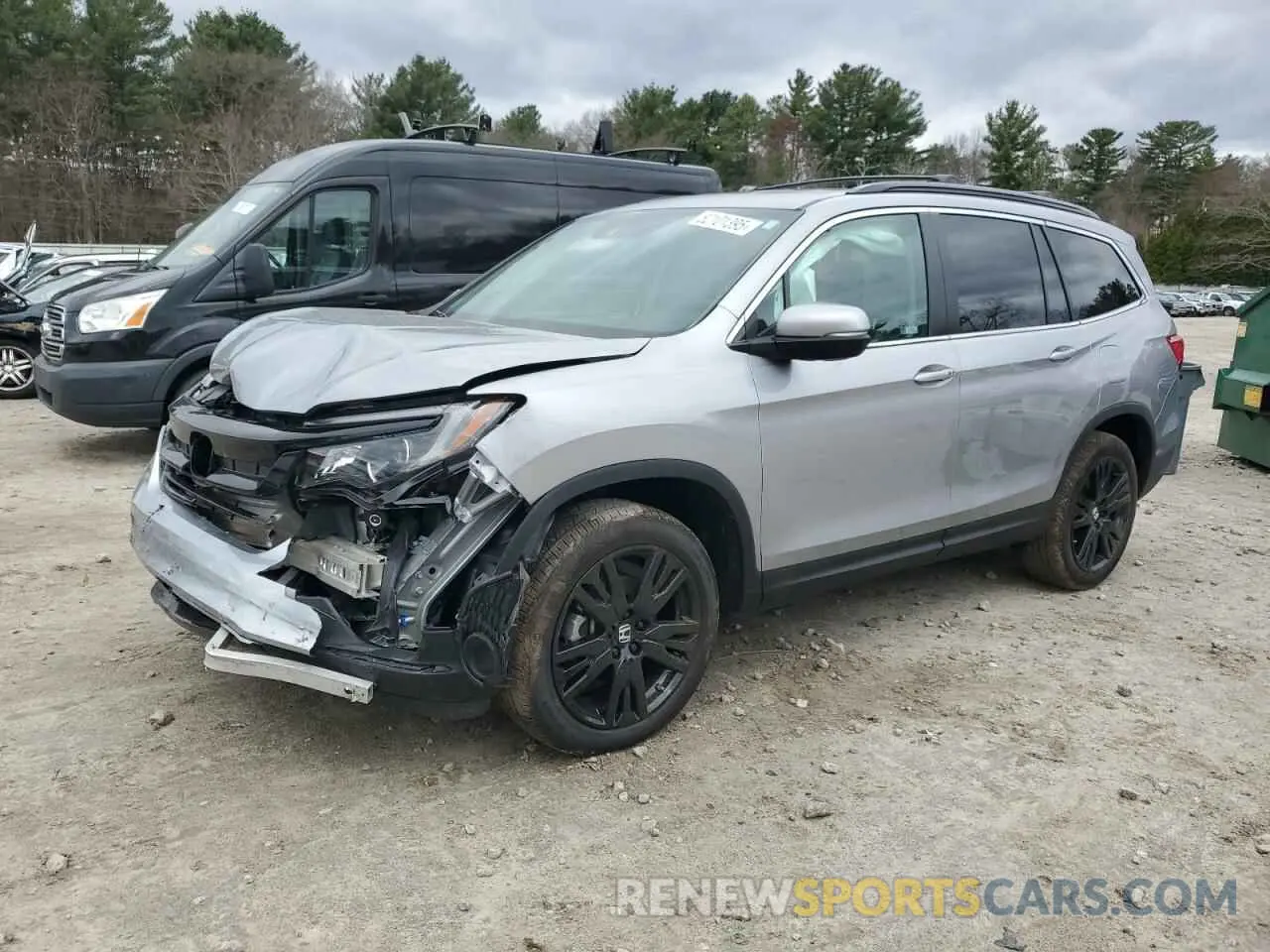 1 Photograph of a damaged car 5FNYF6H23NB052712 HONDA PILOT 2022